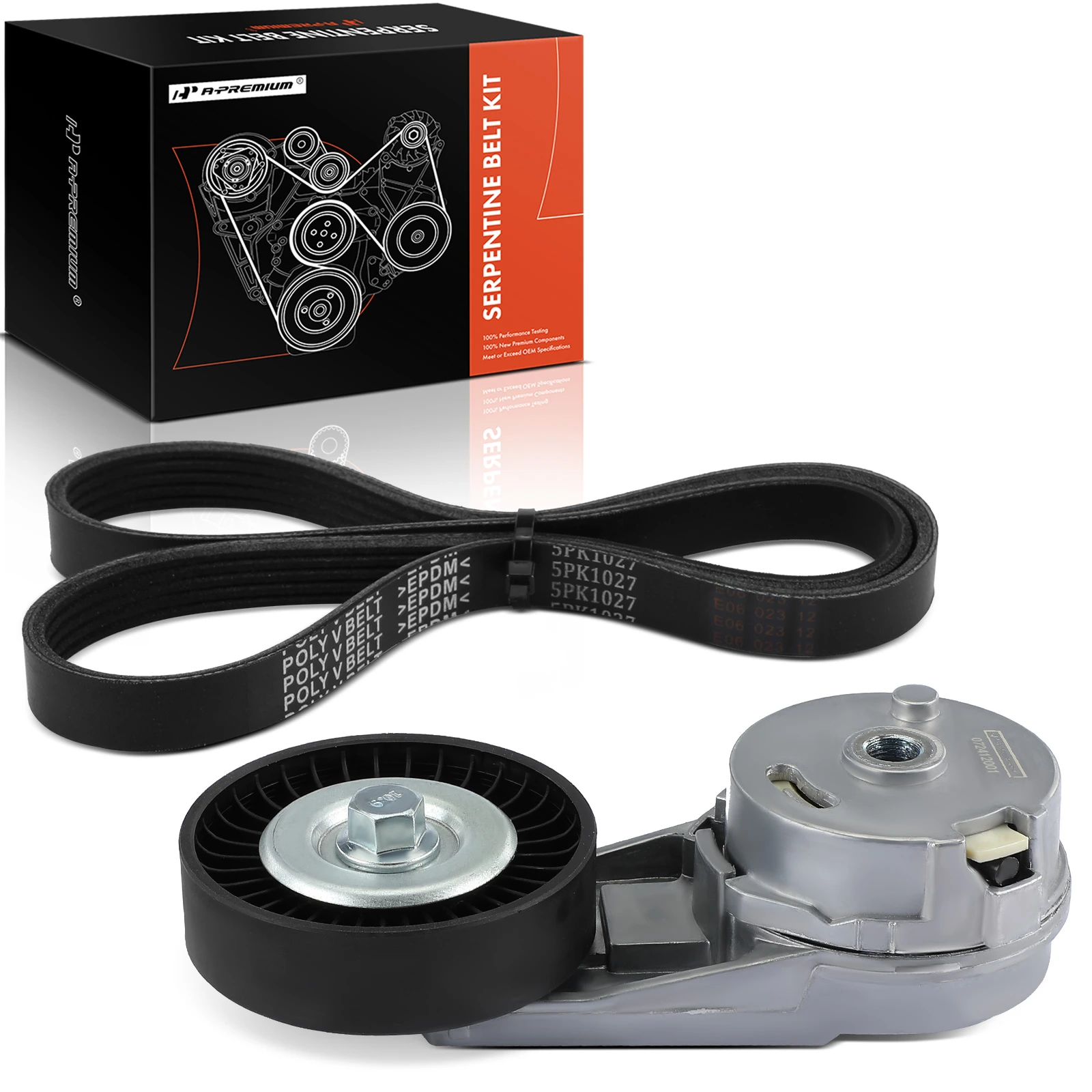 2 Pcs Serpentine Belt Drive Component Kit