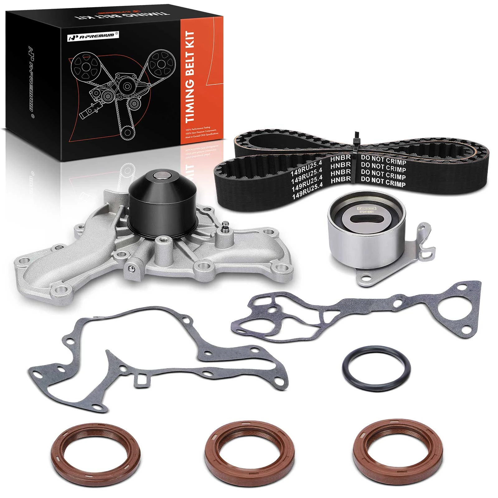 7 Pcs Timing Belt Kit with Water Pump for 1992-1994 Dodge Shadow