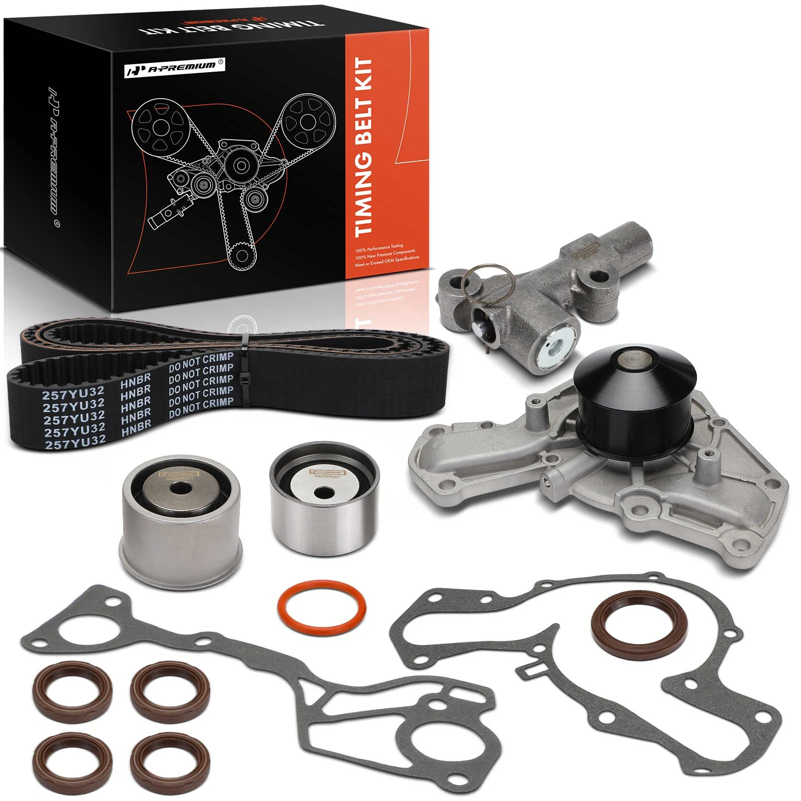 10 Pcs Timing Belt Kit with Water Pump for 1991-1996 Dodge Stealth