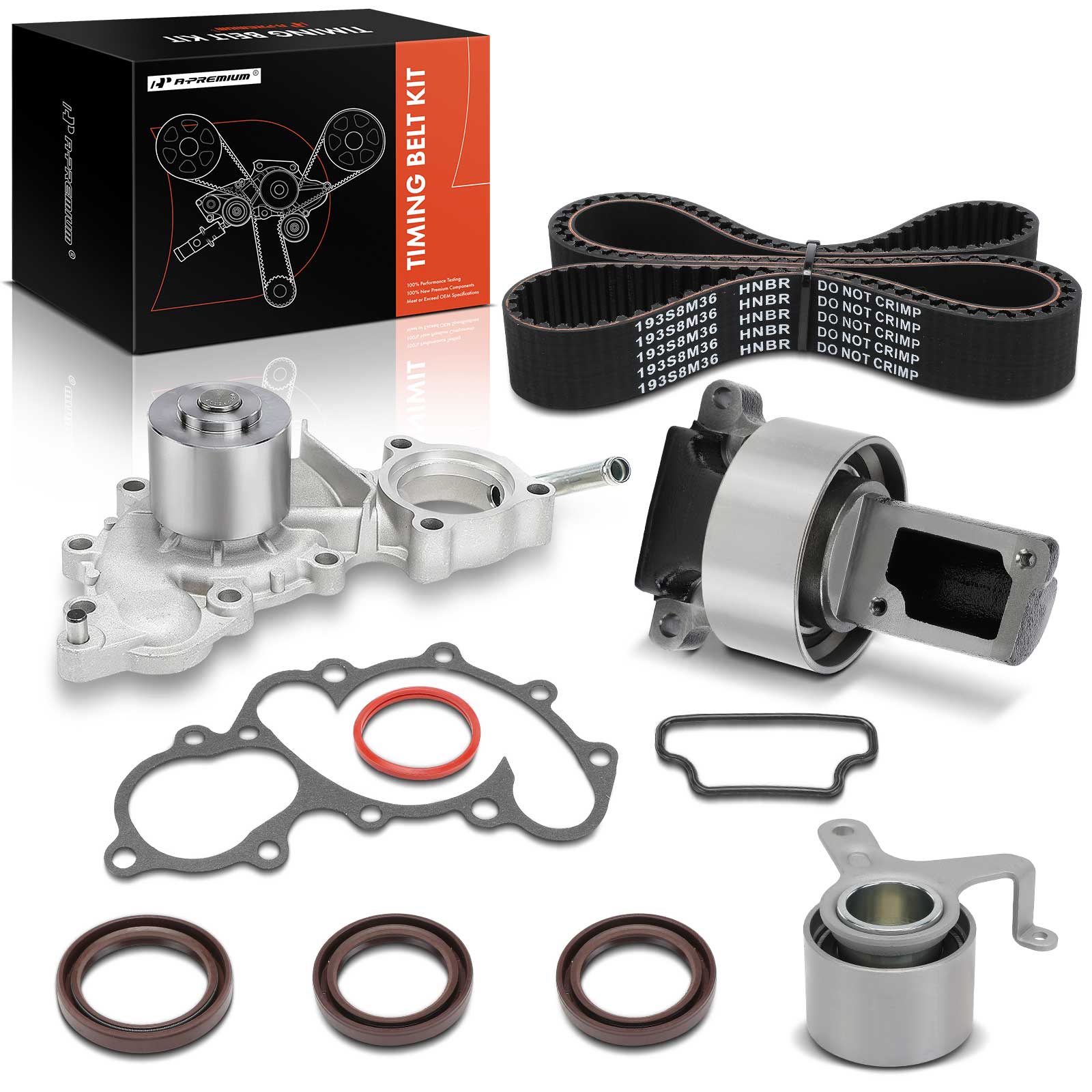 8 Pcs Timing Belt Kit with Water Pump for Toyota 4Runner Pickup 1988-1992 V6 3.0L GAS