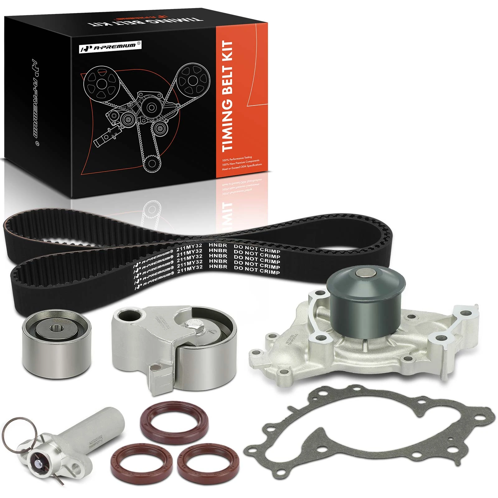 9 Pcs Timing Belt Kit & Water Pump