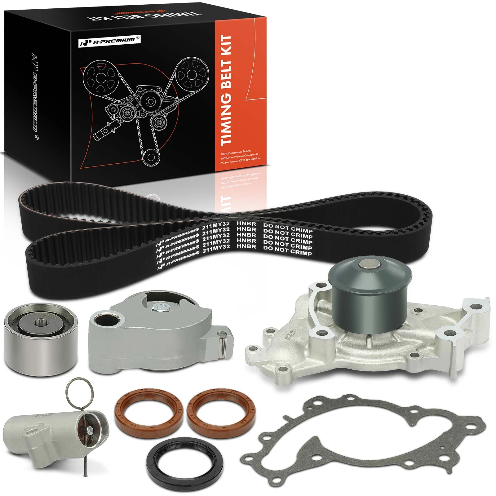 8 Pcs Timing Belt Kit & Water Pump