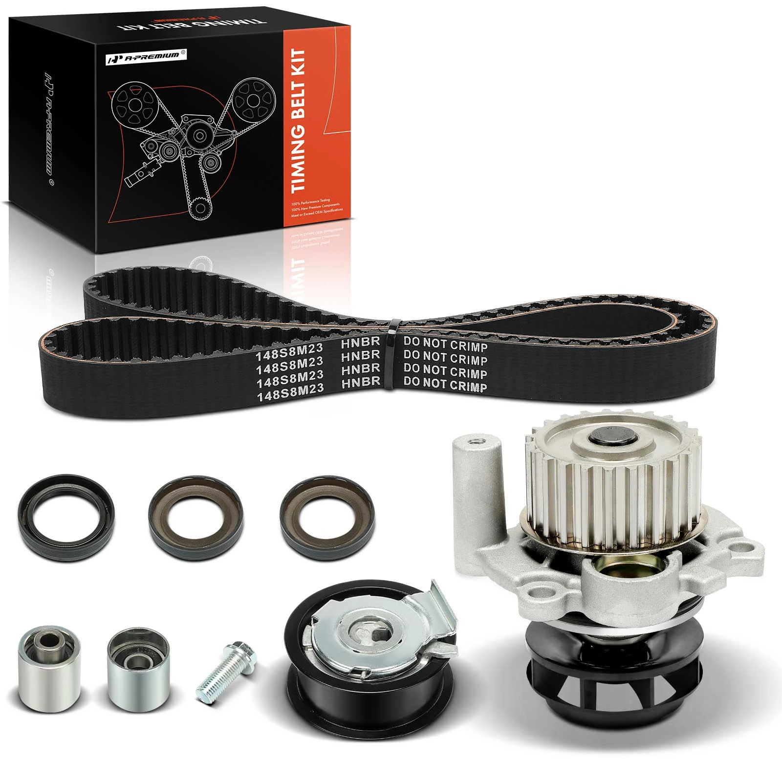 8 Pcs Timing Belt Kit and Water Pump