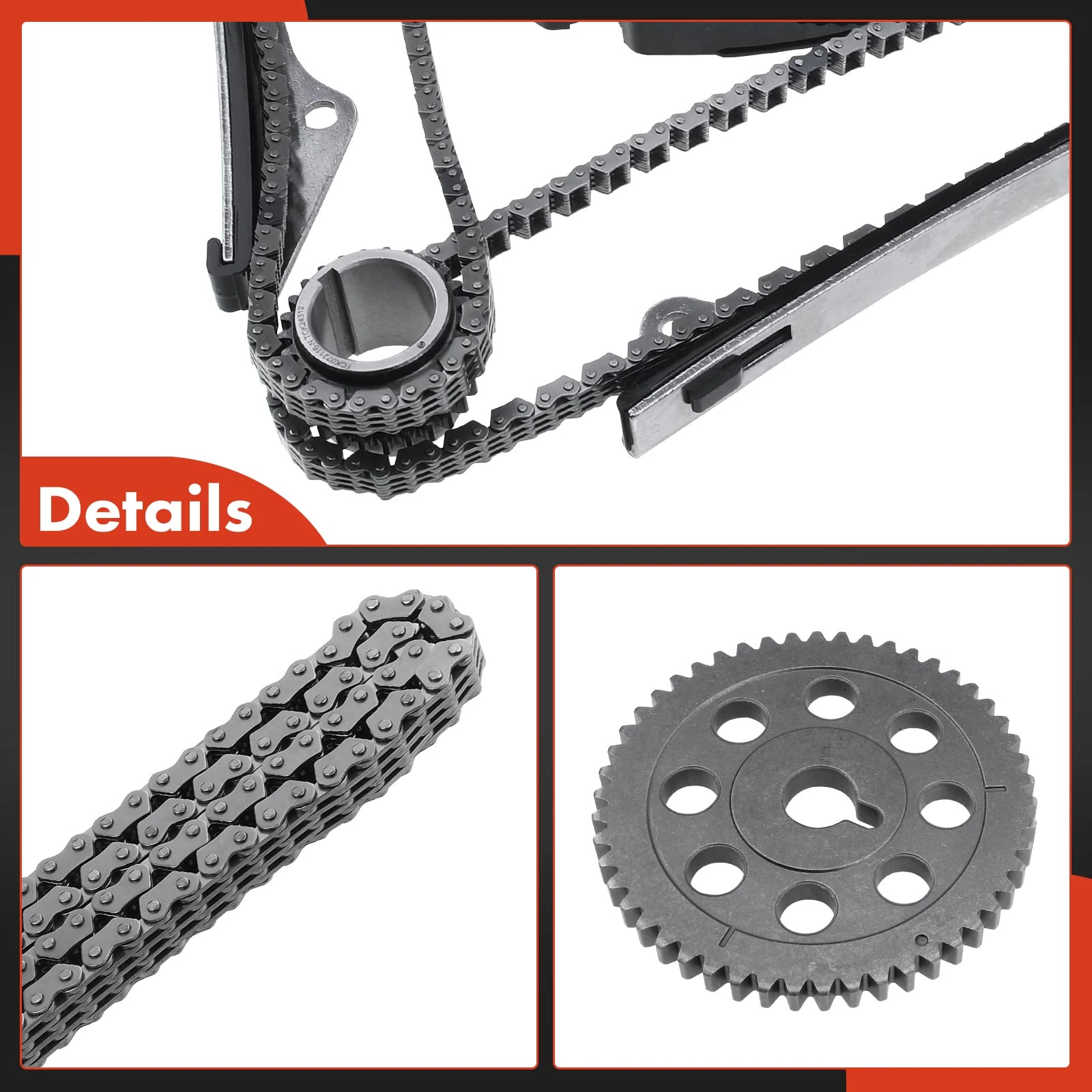 Timing Chain Kit For 06-12 Hyundai Azera Kia Sorento 3.3L 3.5L 3.8L DOHC - Foto 11
