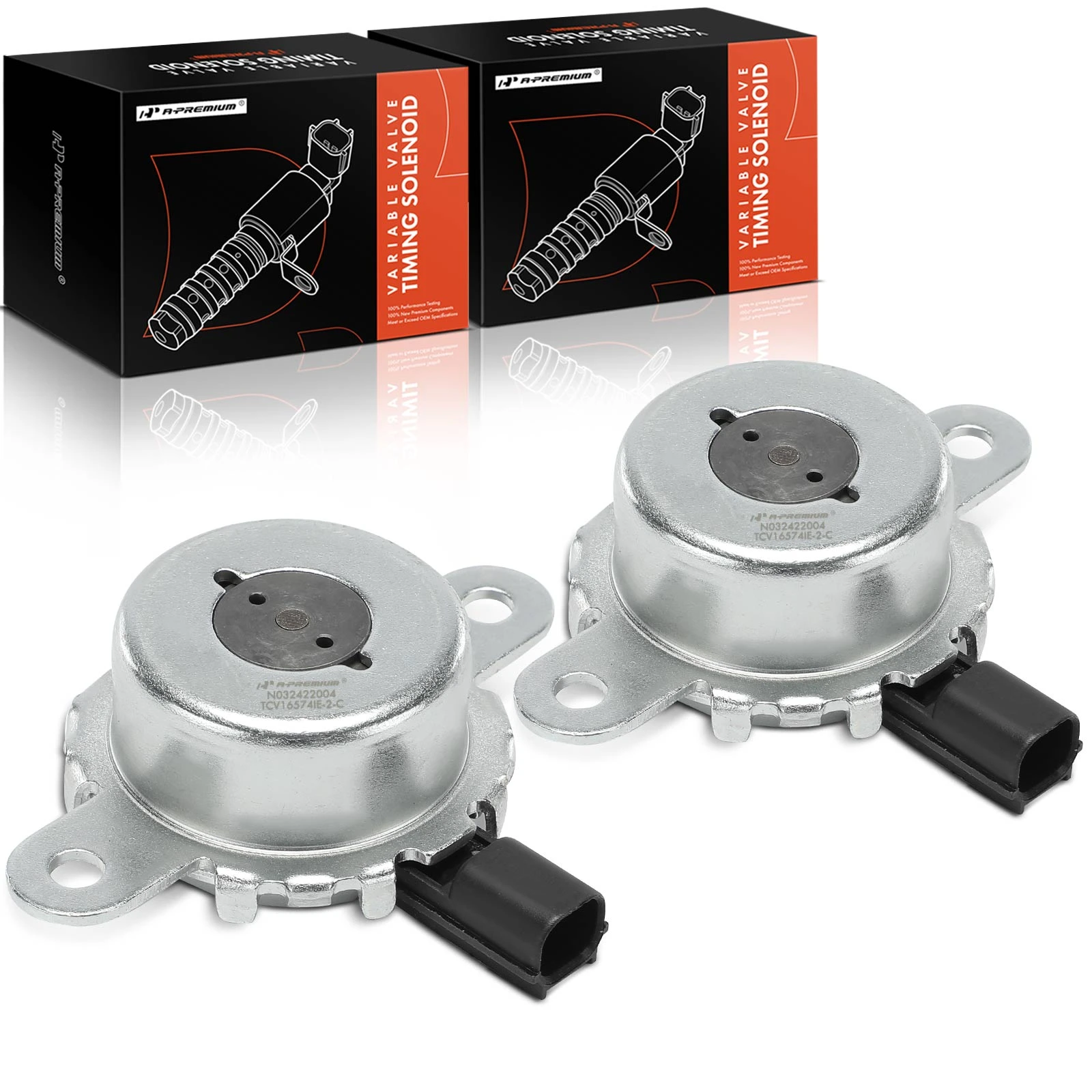 2 Pcs Intake & Exhaust Engine Variable Valve Timing VVT Solenoid