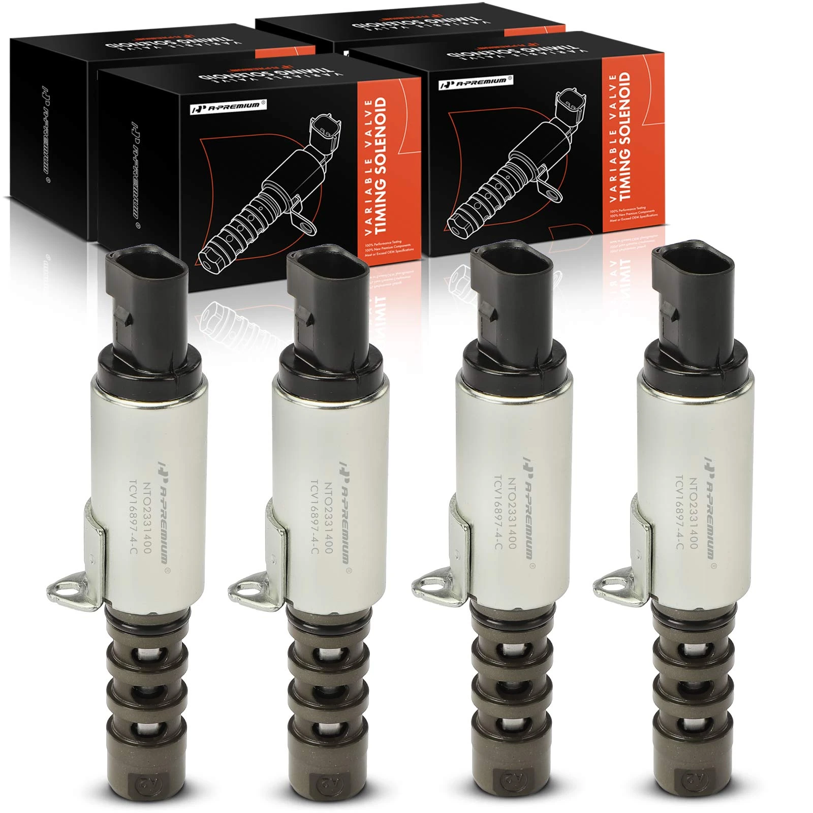 4 Pcs Engine Variable Valve Timing VVT Solenoid