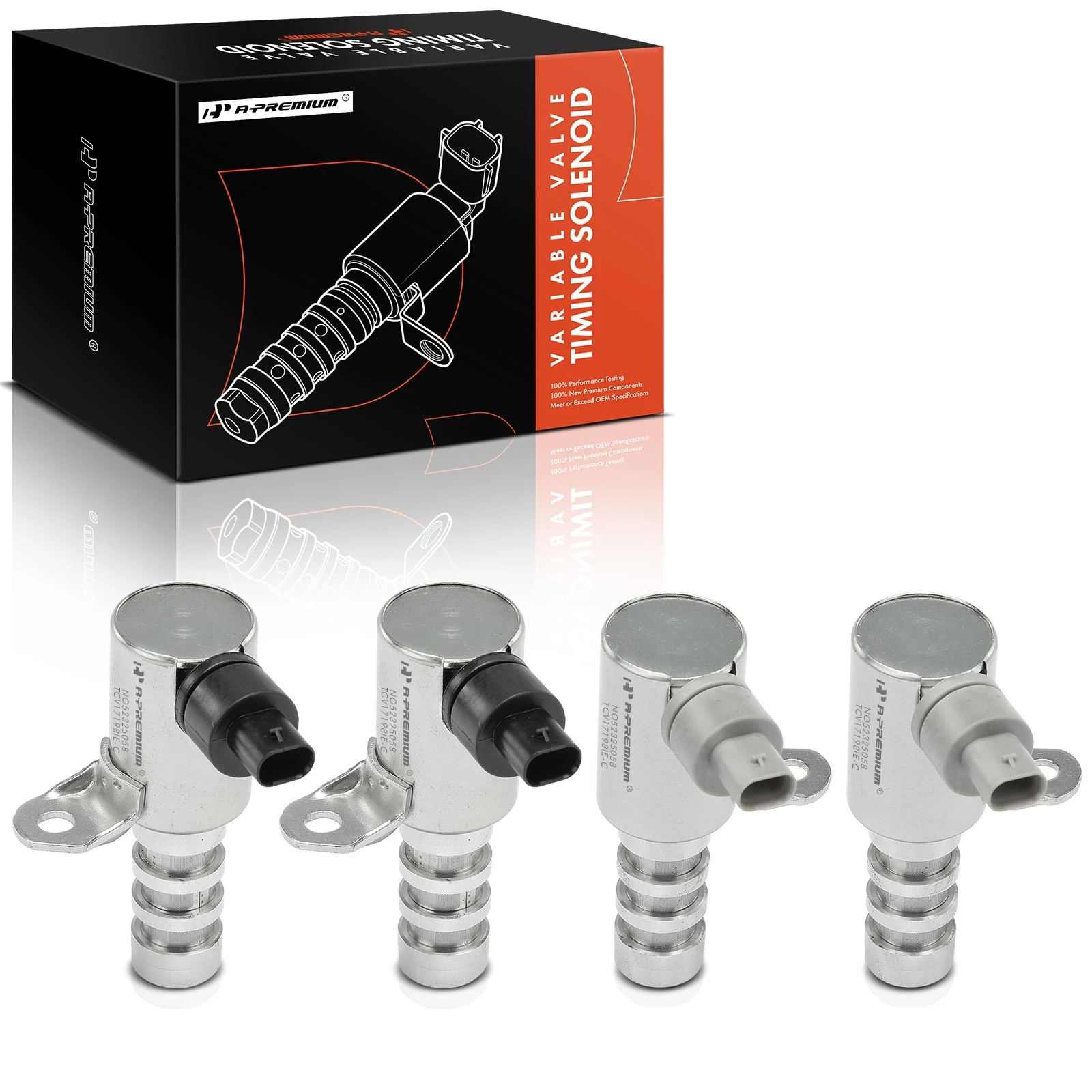 4 Pcs Intake & Exhaust Engine Variable Valve Timing Solenoid for 2017-2020 Lincoln Continental