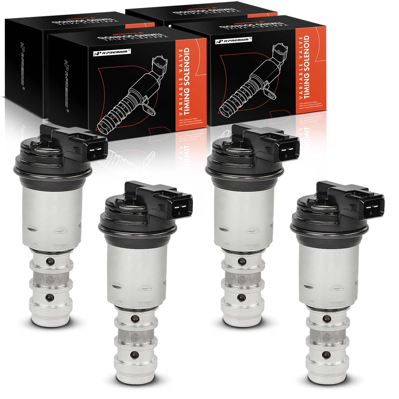 4 Pcs Intake & Exhaust Engine Variable Valve Timing VVT Solenoid