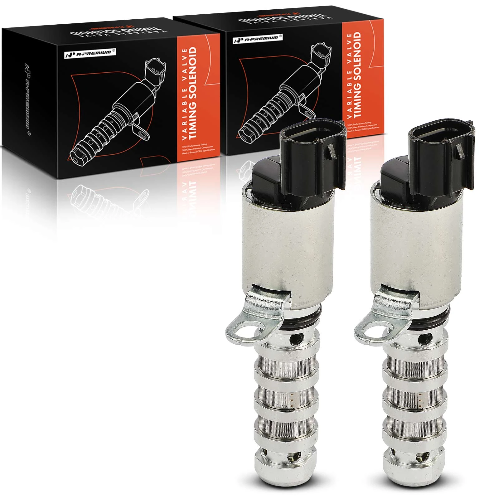 2 Pcs Engine Variable Valve Timing VVT Solenoid