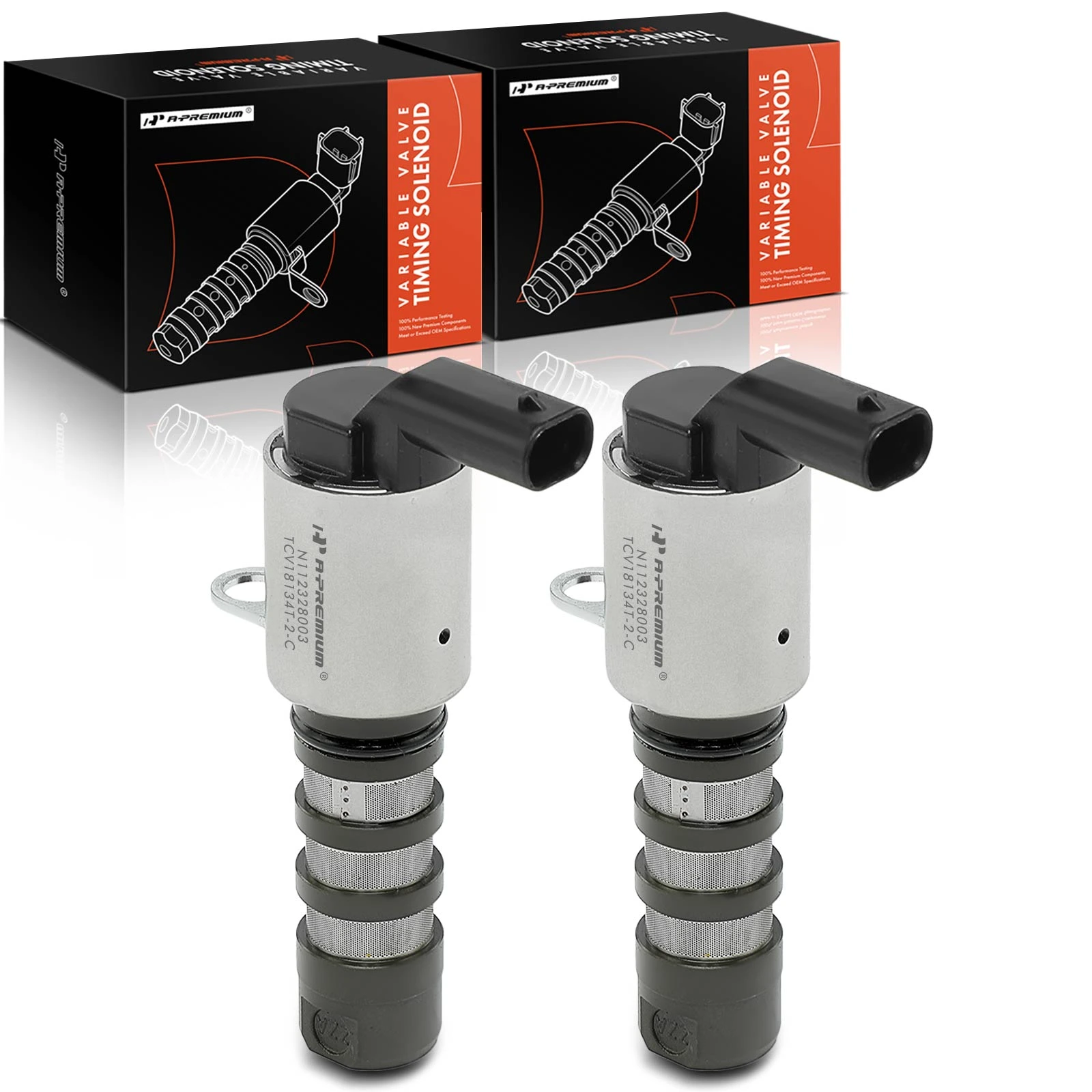 2 Pcs Intake & Exhaust Engine Engine Variable Valve Timing VVT Solenoid