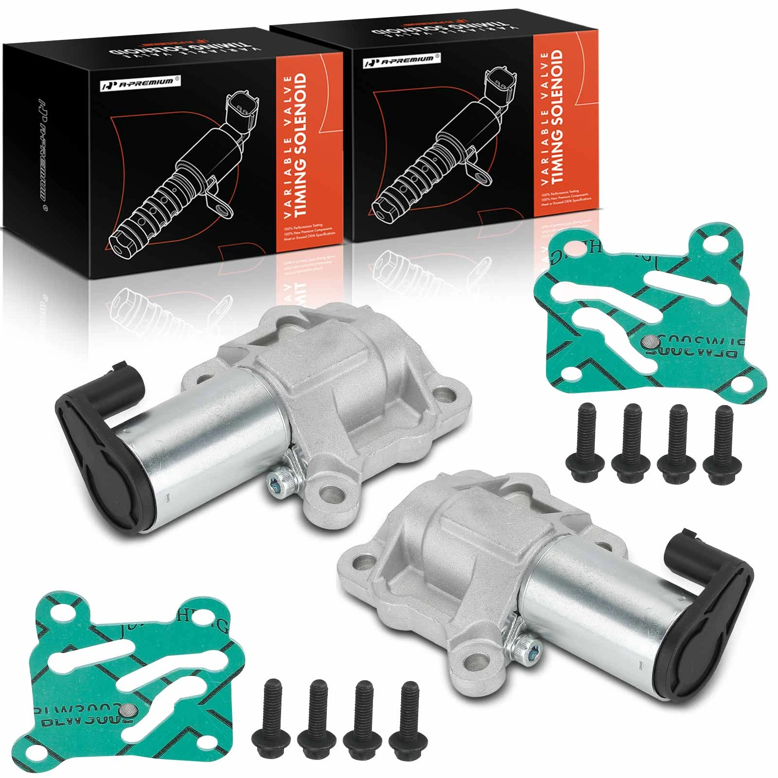 2 Pcs Intake & Exhaust Variable Valve Timing Solenoid for 2002-2004 Volvo C70