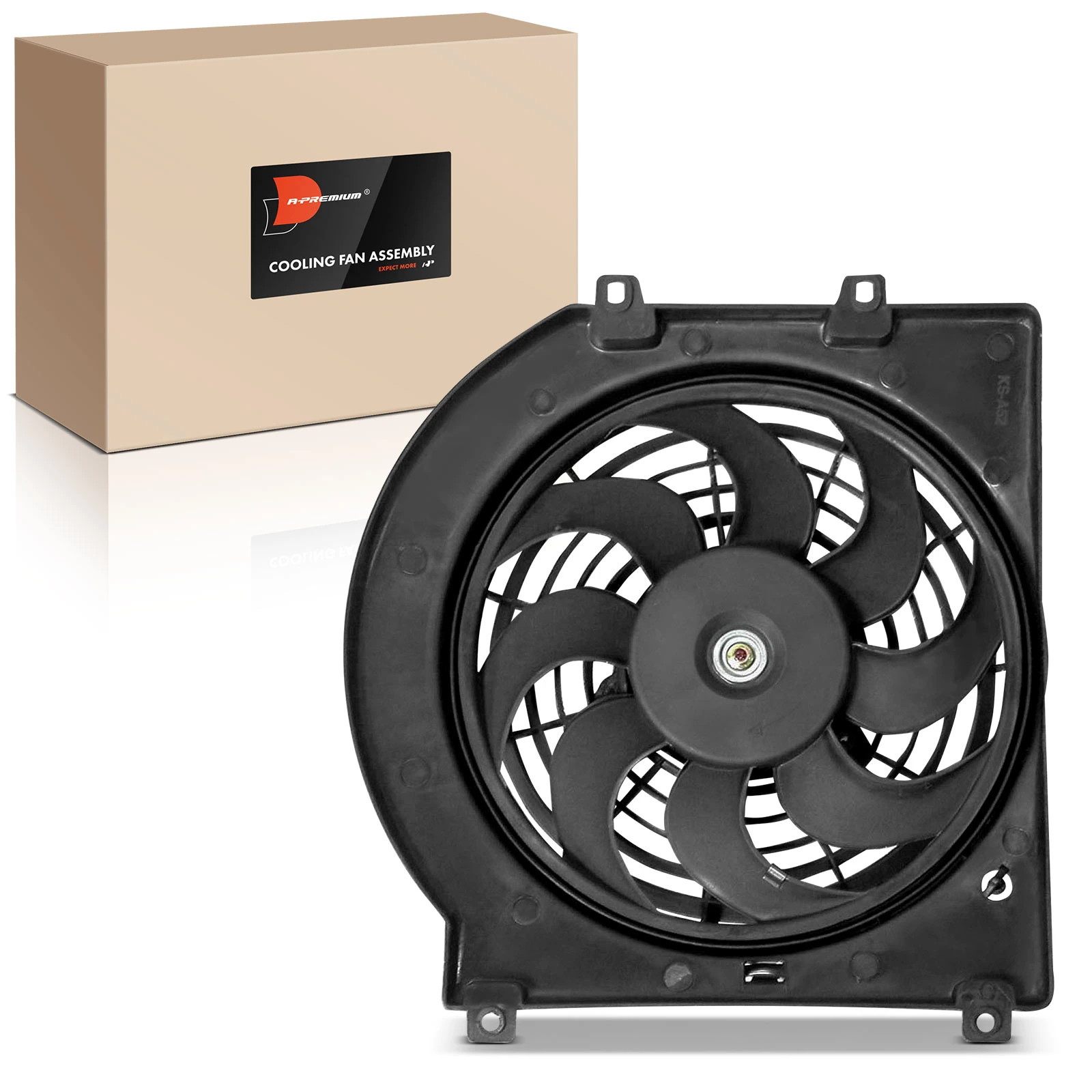 Single AC Condenser Fan with Shroud Assembly for 1998-2004 Isuzu Rodeo