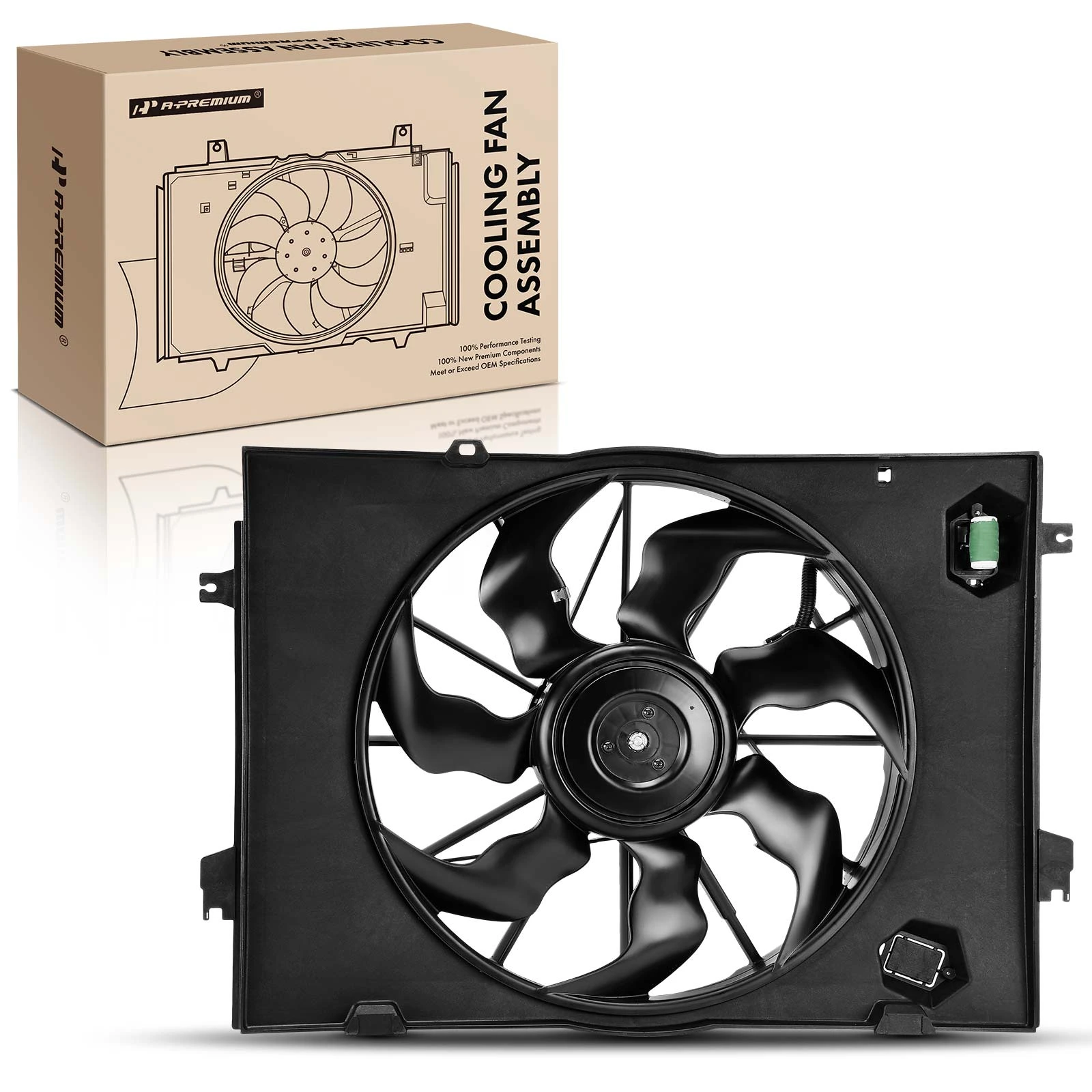 Radiator Cooling Fan Assembly with shroud