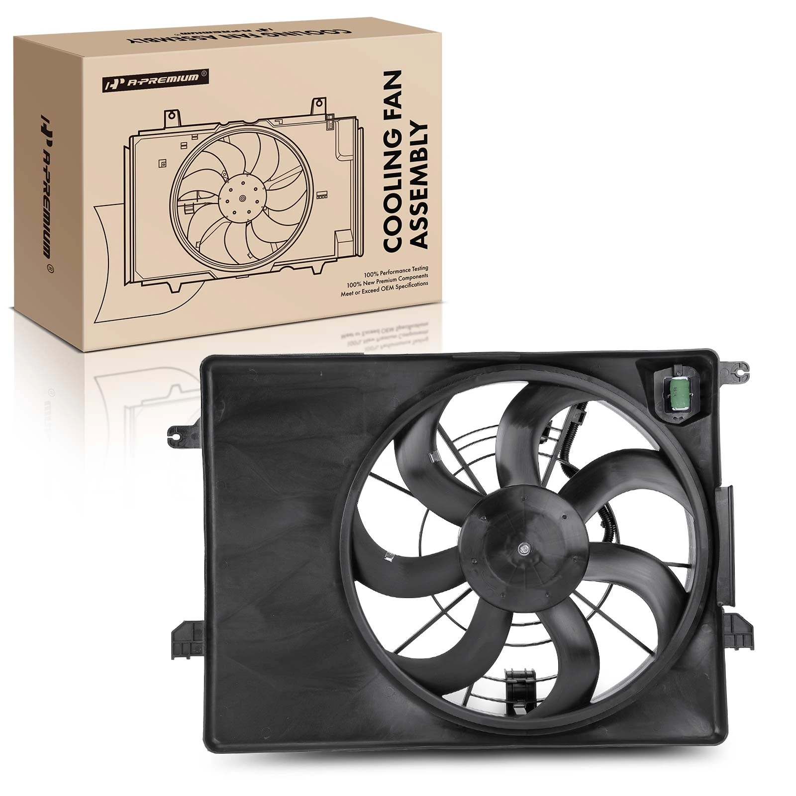 Radiator Cooling Fan Assembly with shroud assembly