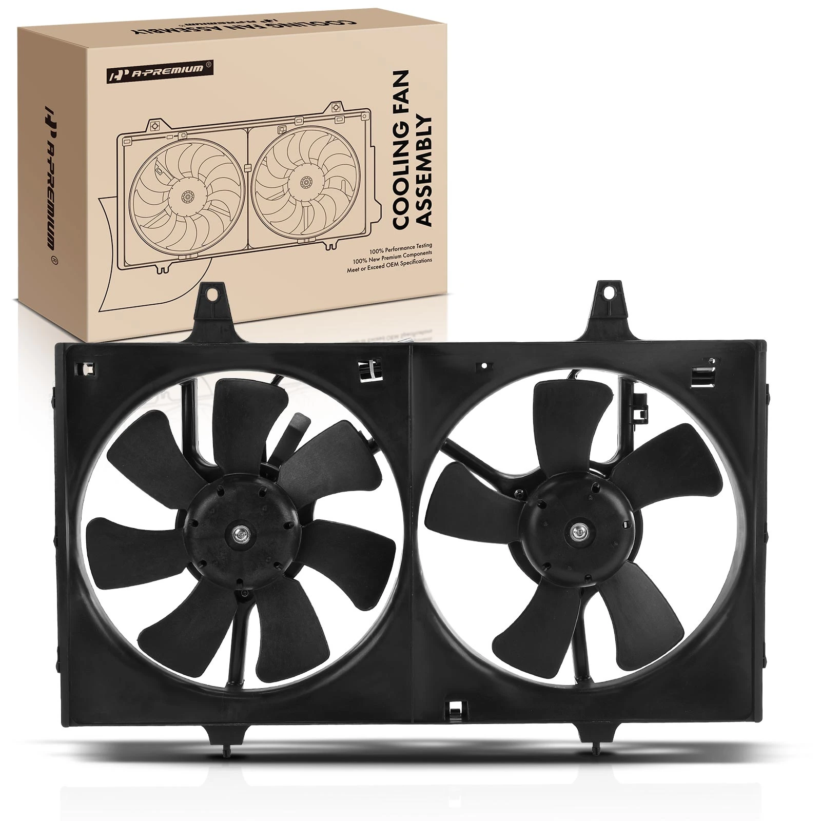 Dual Radiator Cooling Fan Assembly for 1996-1999 INFINITI I30