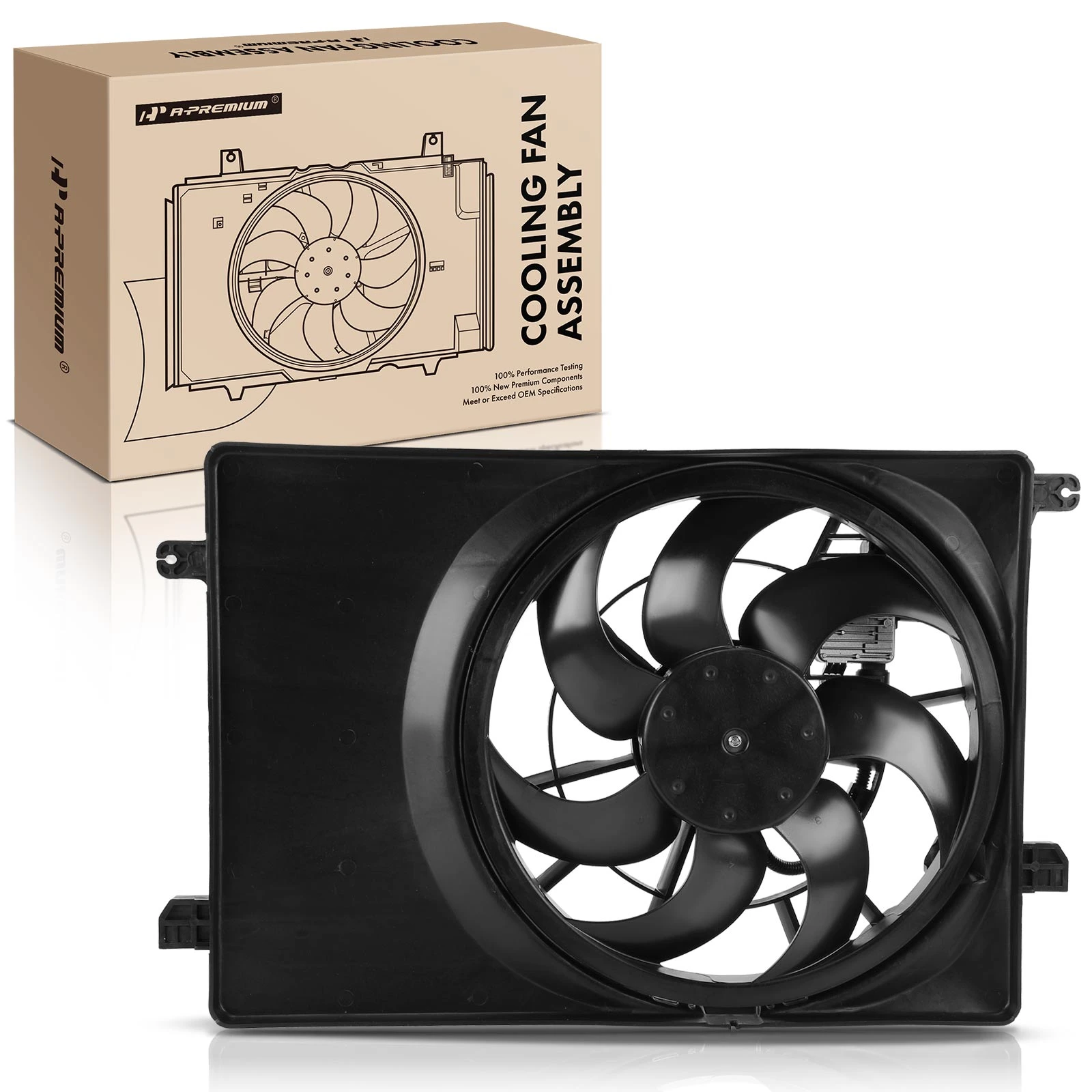 Single Radiator Fan Assembly