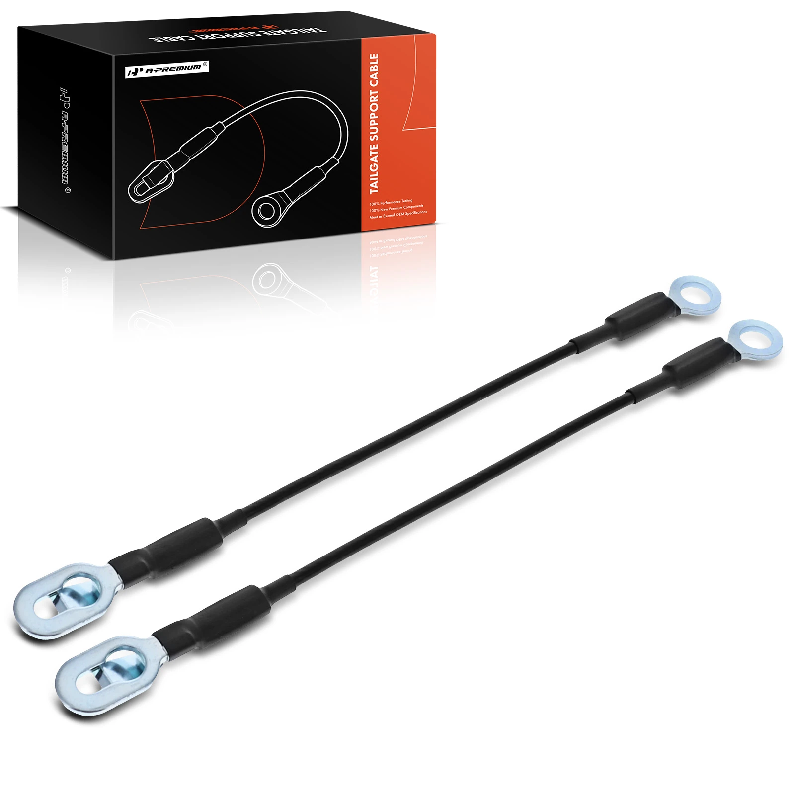 2 Pcs Tailgate Support Cable for 1988-2000 GMC C3500