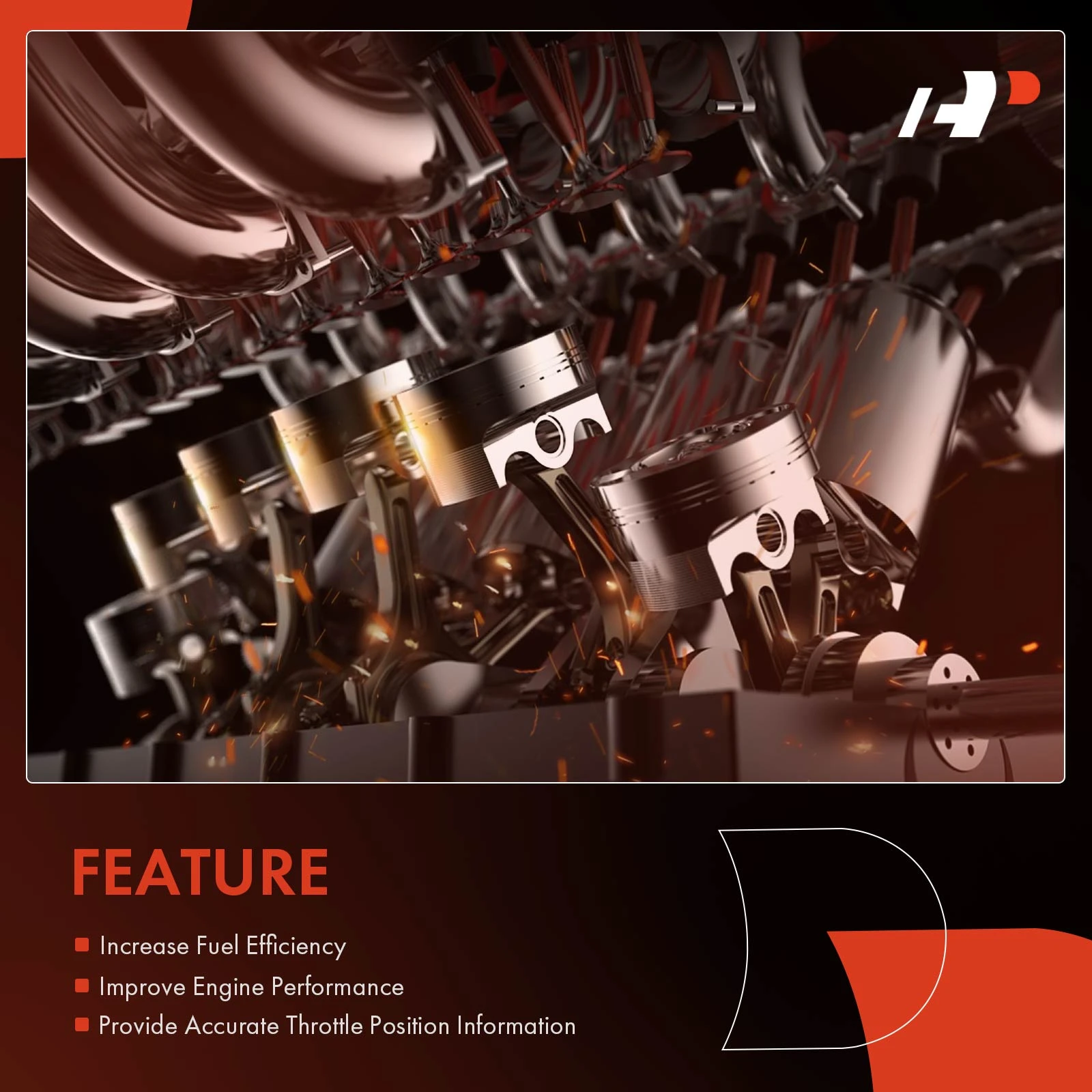 Accelerator Pedal Position Sensor for 2008-2009 2011-2016 2018 Kenworth T660