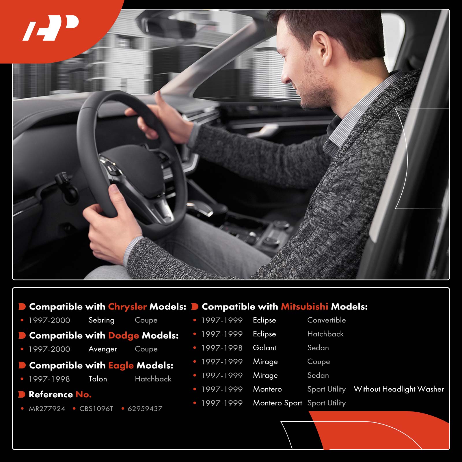 Front Headlight Turn Signal Switch for Chrysler Sebring 97-00 Dodge Mitsubishi