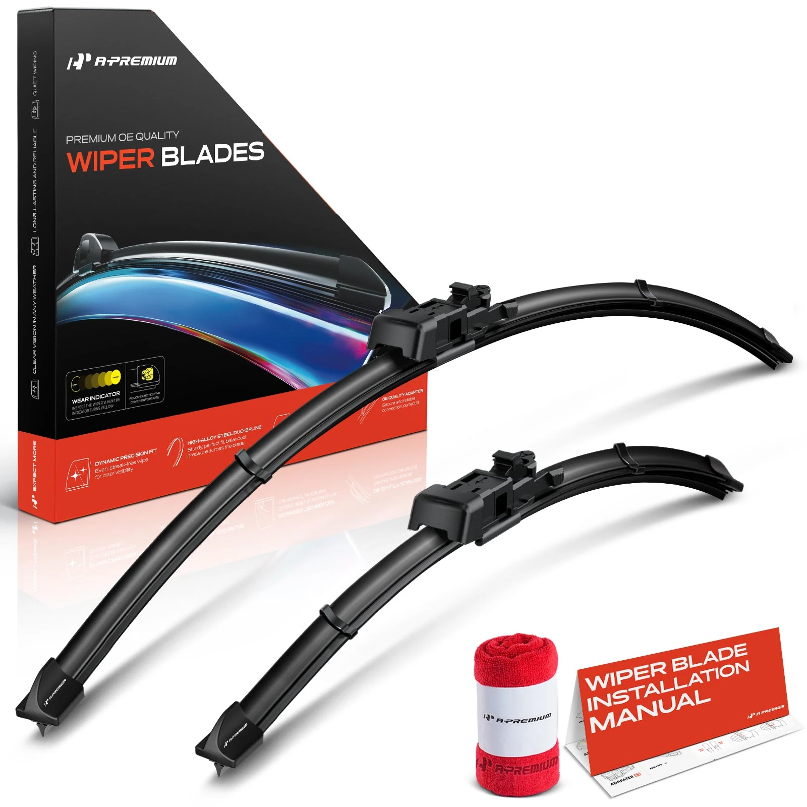 2 Pcs Front 26" & 15" TLP Windshield Wiper Blades