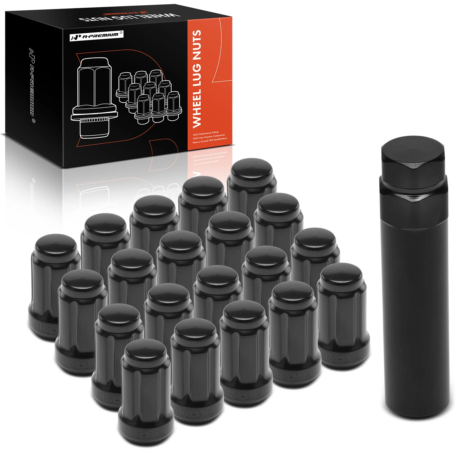 21 Pcs 1/2 in-20 Front & Rear Wheel Lug Nut for 1986-1987 1990-1991 1994-1996 1998-2000 GMC Safari