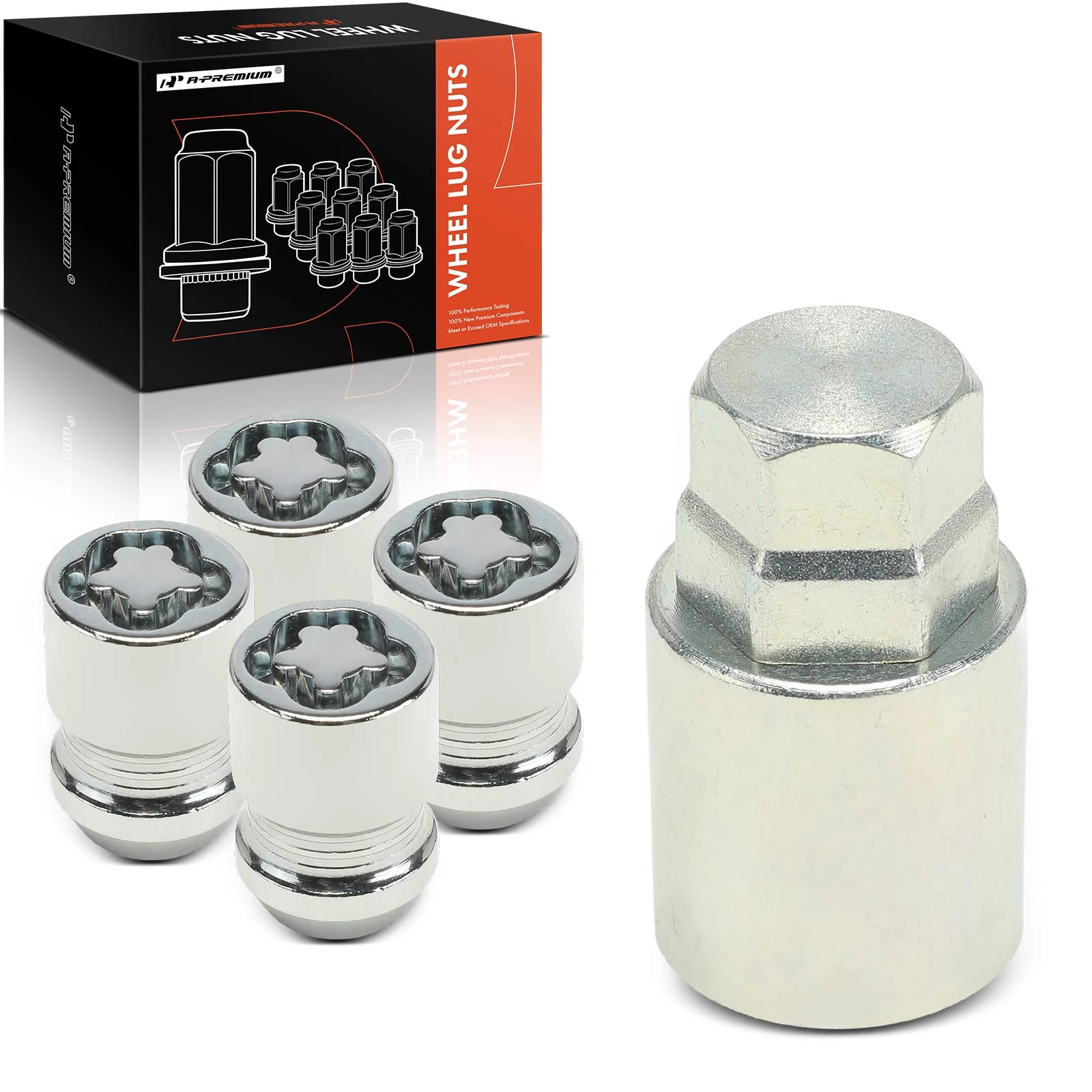 5 Pcs M12-1.5 Wheel Lug Nut