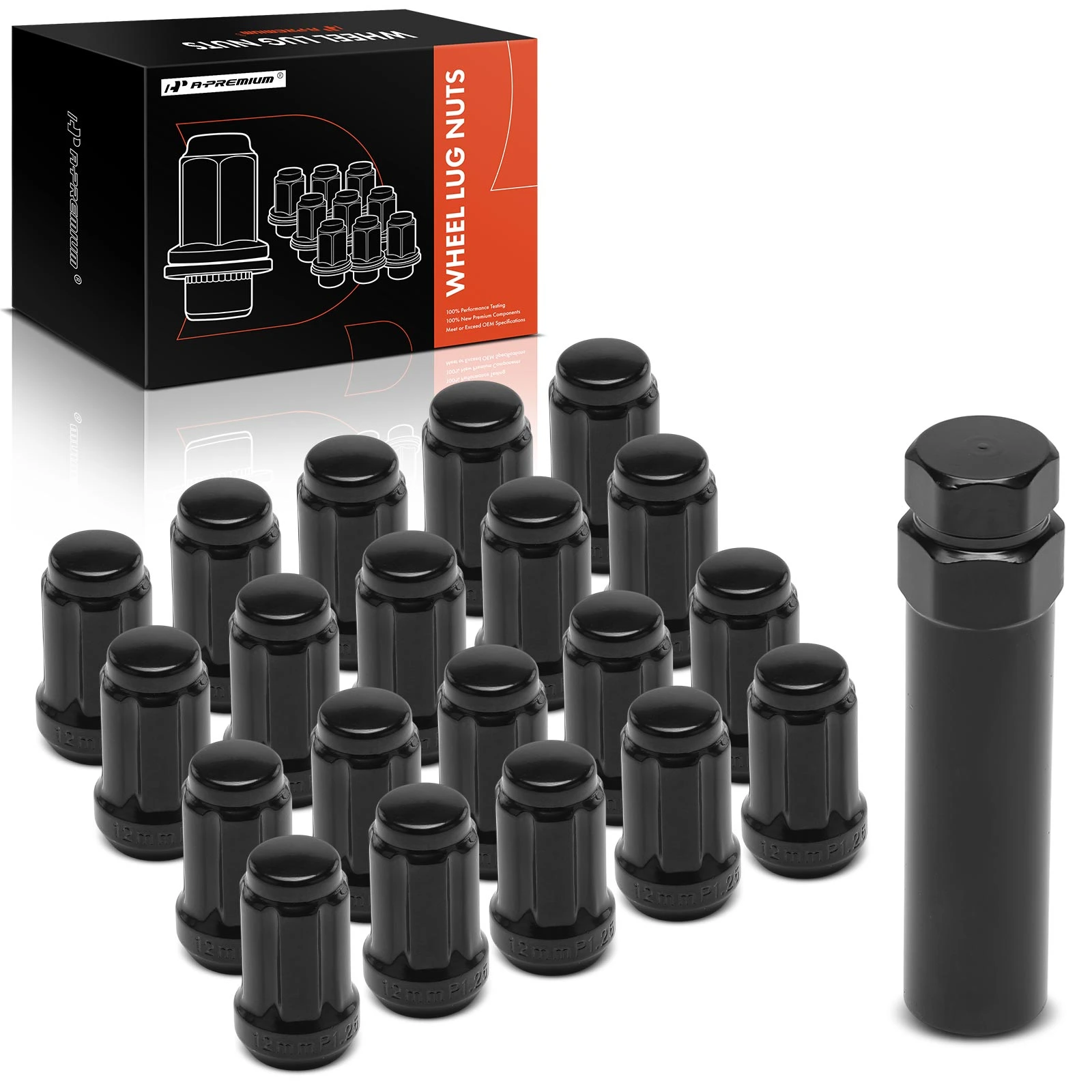 21 Pcs M12-1.25 Front & Rear Wheel Lug Nut for 2004 2006-2007 2009-2010 INFINITI M45