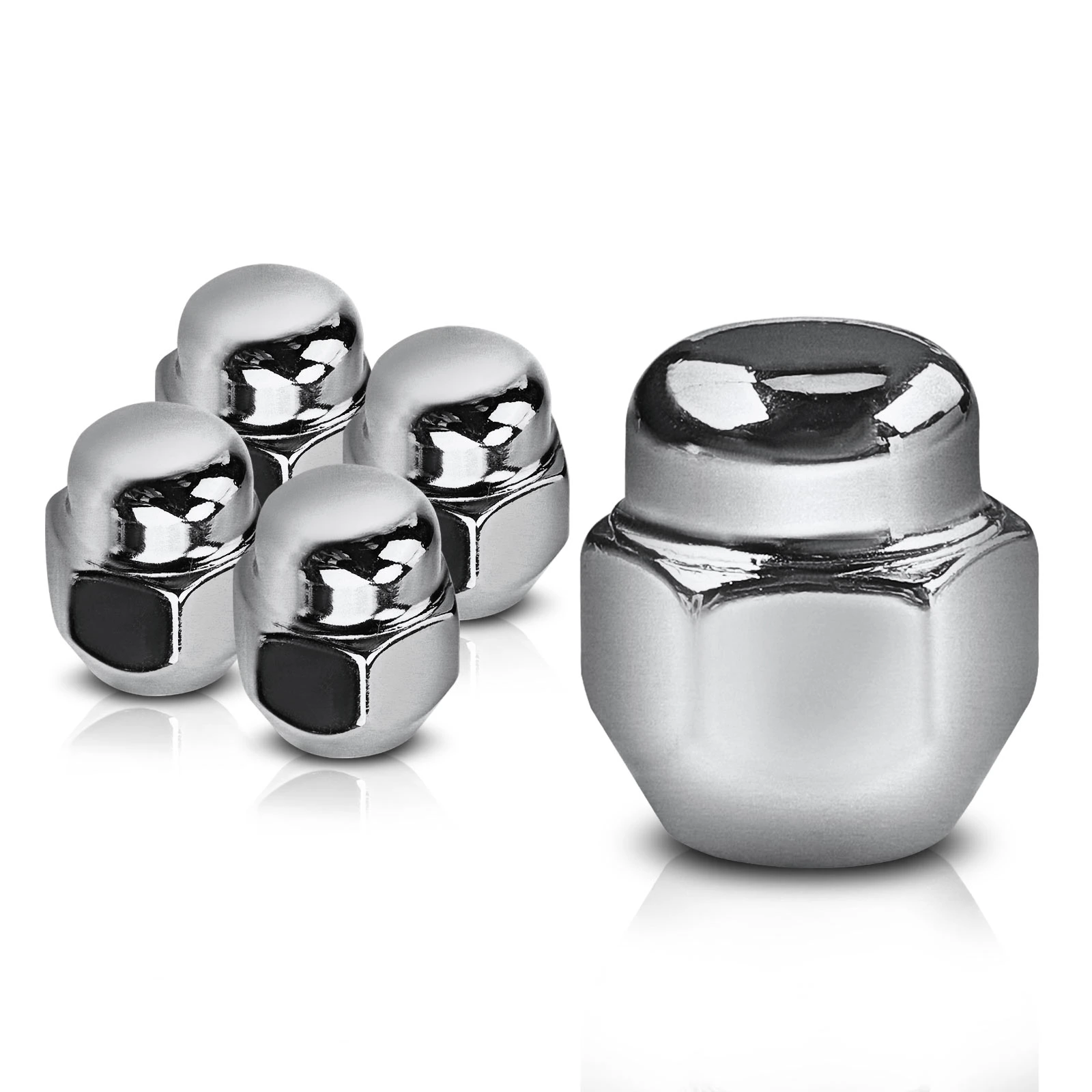 5 Pcs Front or Rear M12-1.25 Wheel Lug Nut