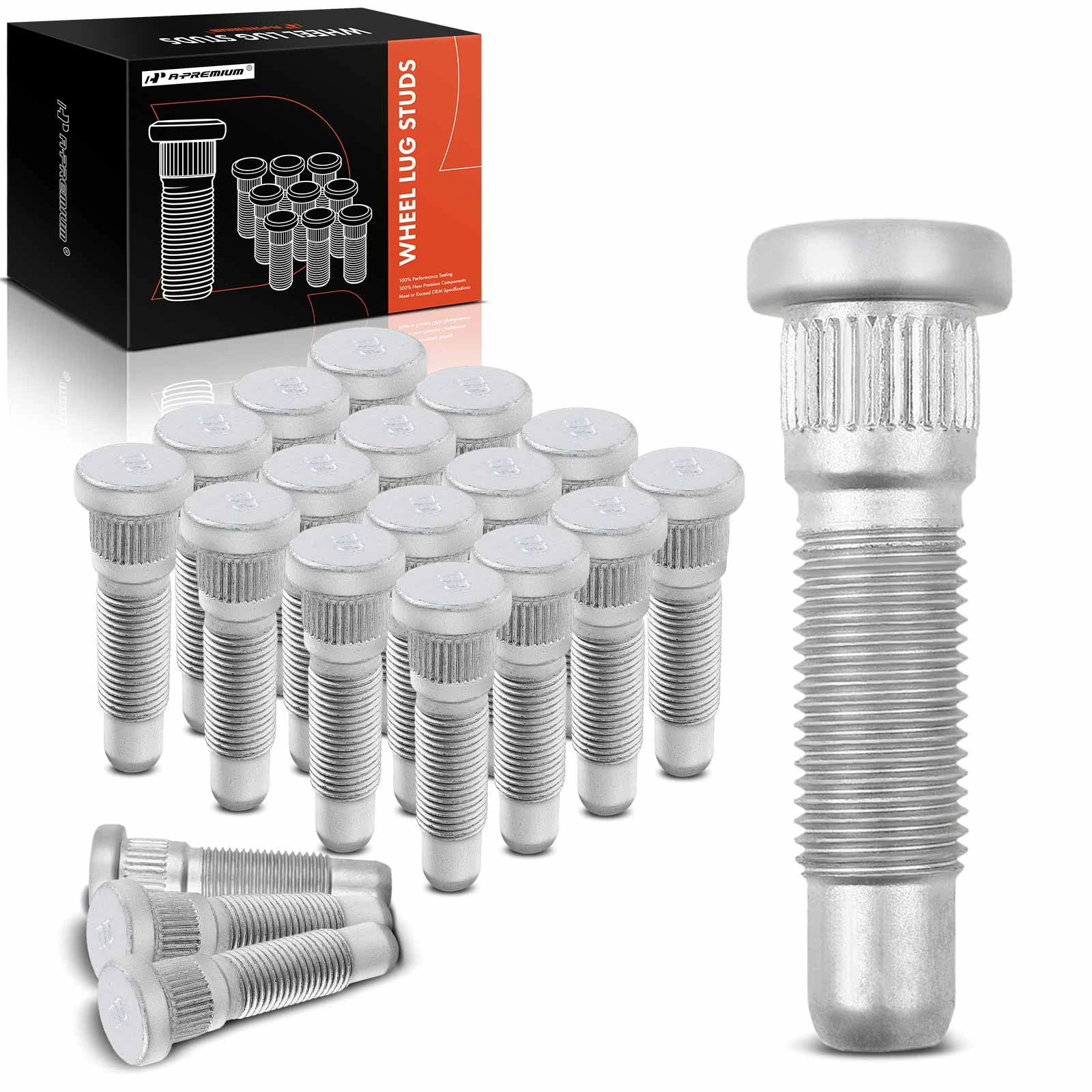 20 Pcs Front & Rear M14-1.50 Wheel Lug Stud