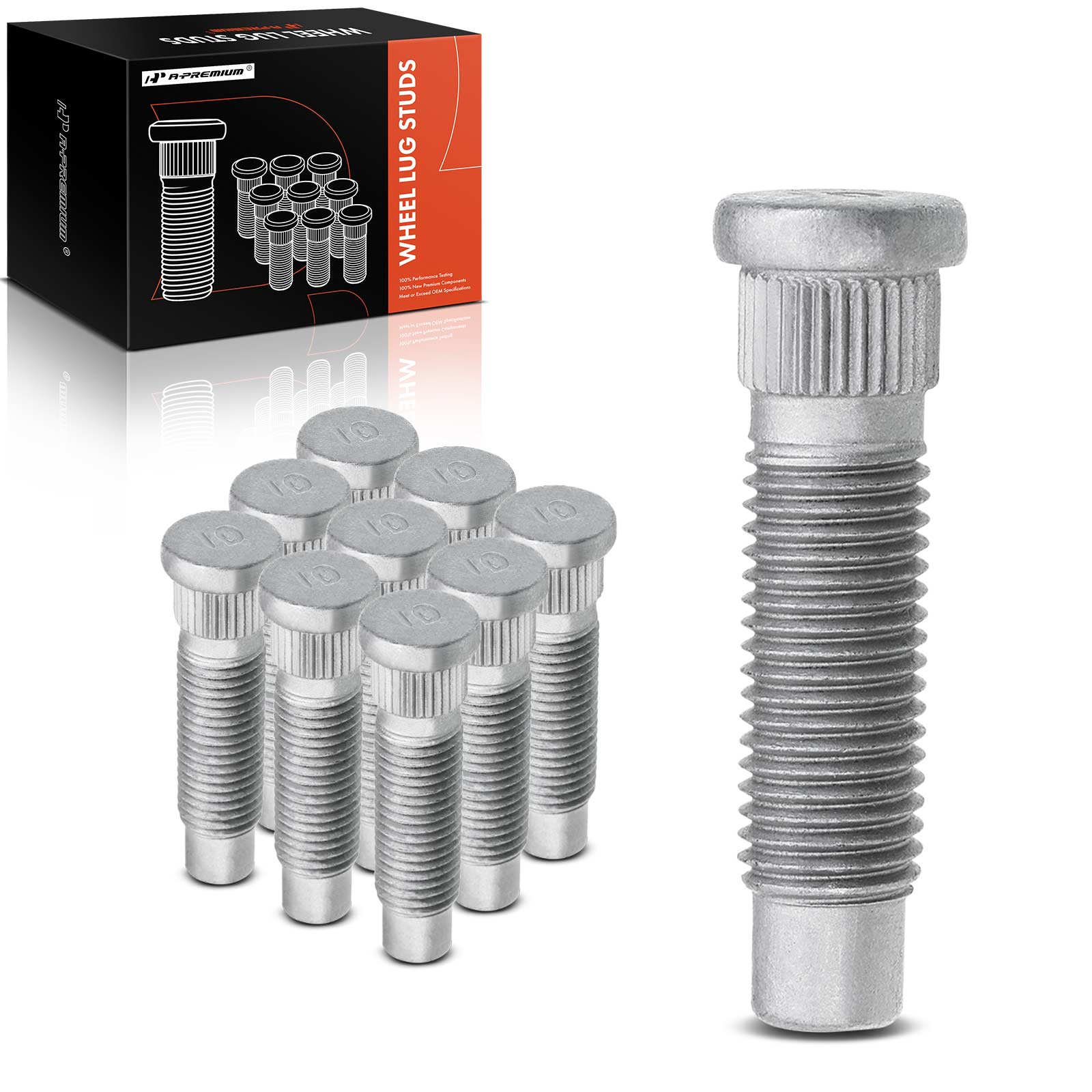 10 Pcs Front or Rear M12-1.50 Wheel Lug Stud