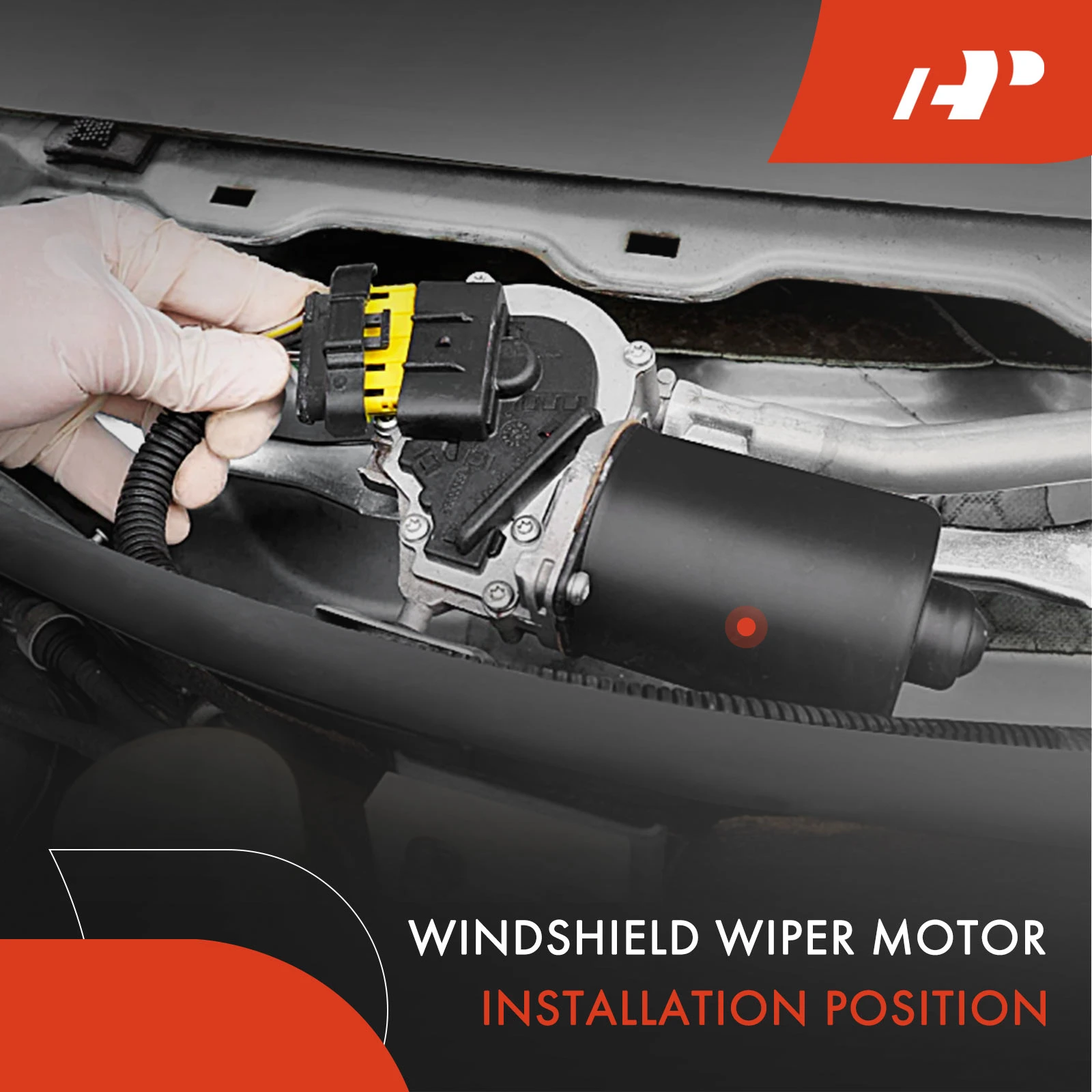 A-Premium APWIM0386 Windshield Wiper Motor Rear Side