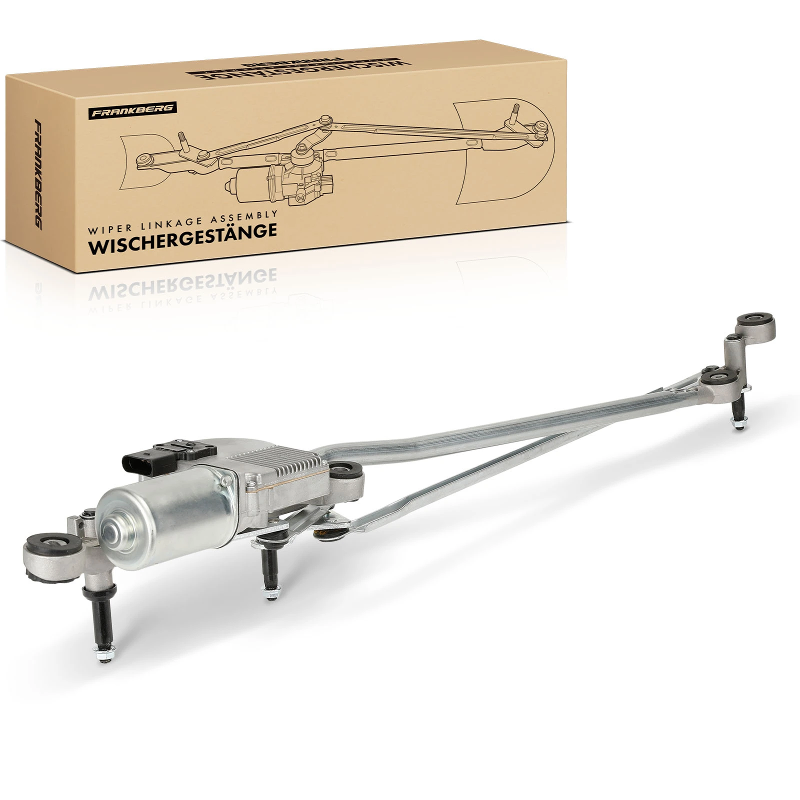 Front Windshield Wiper Linkage with Motor for 2007-2015 Audi Q7