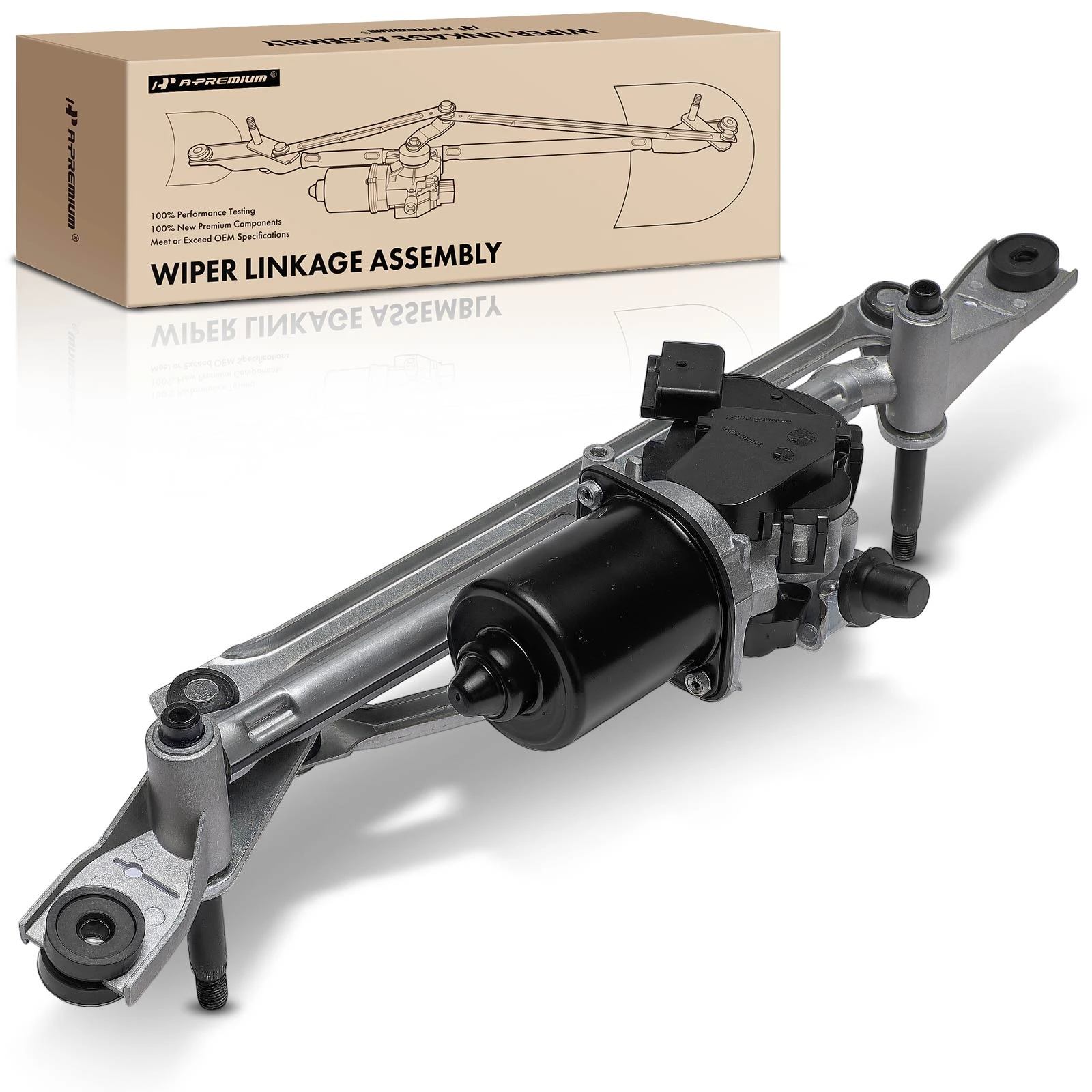 Front Wiper Motor & Linkage Assembly for 2013-2019 Buick Encore