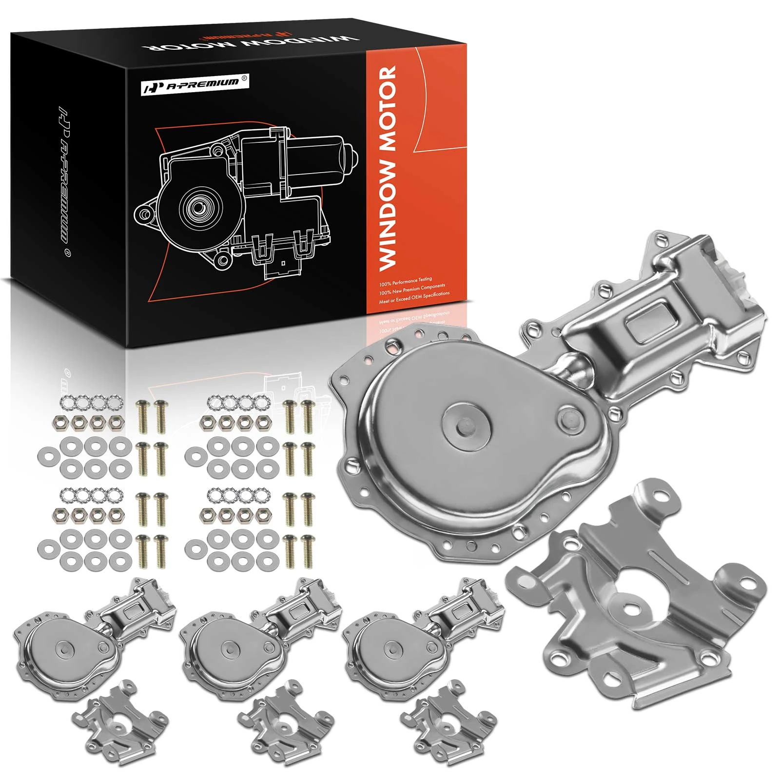 4 Pcs Front & Rear Window Motor