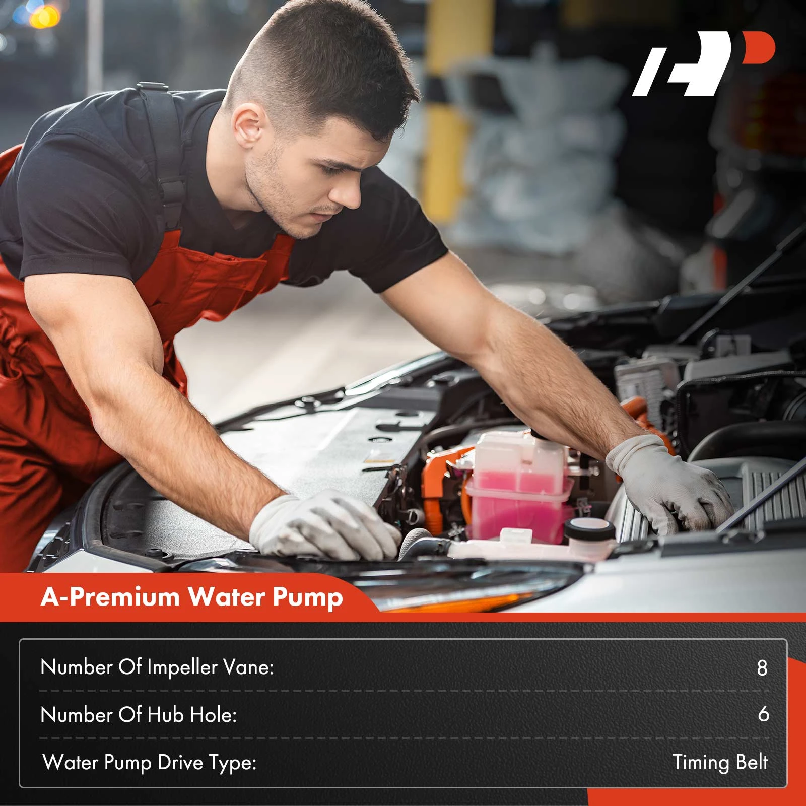 Engine Water Pump for Toyota Yaris 2006-2018 Prius 2001-2009 Echo 2000-2005