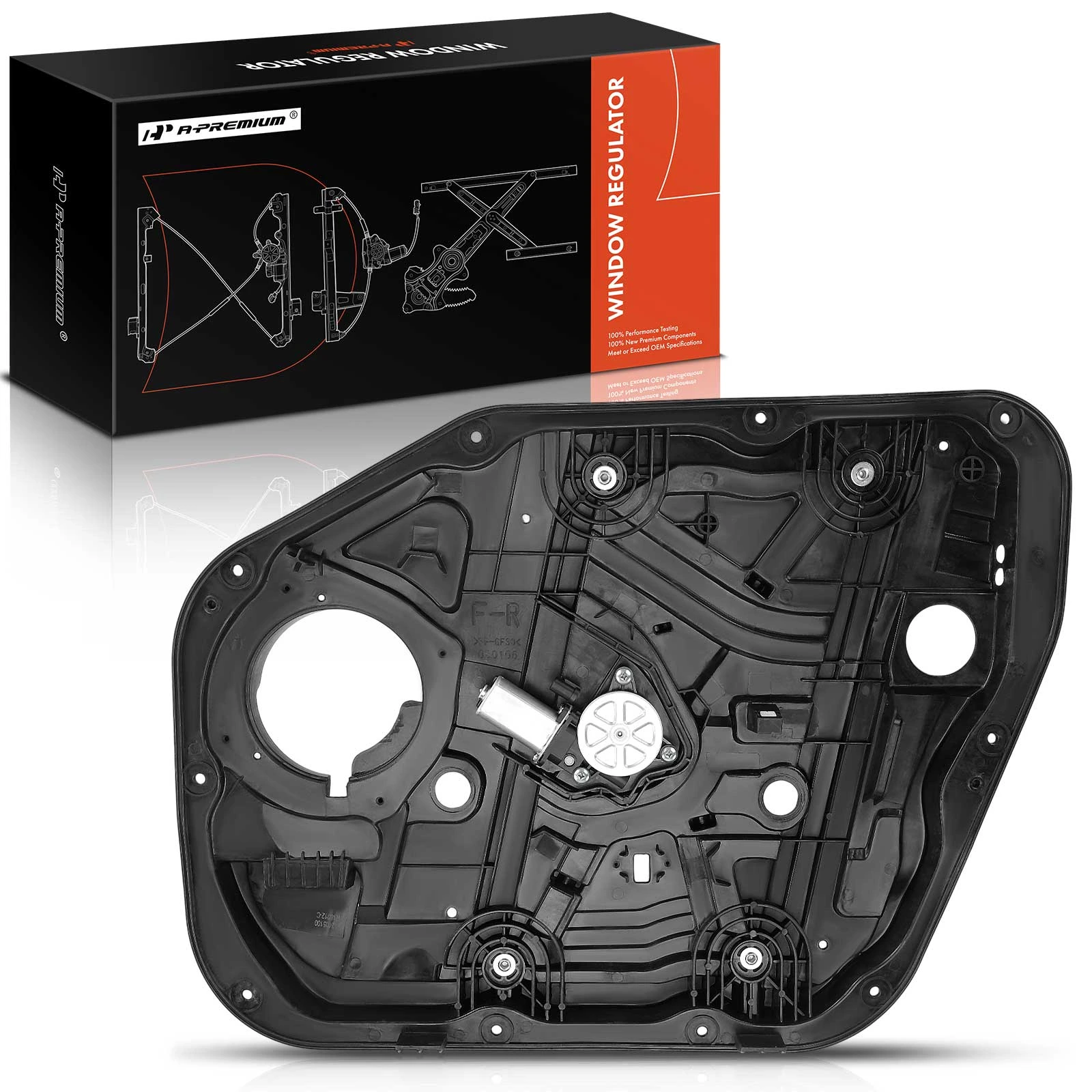 2016-2022 Hyundai Tucson 1pc Window Regulator Front Right Passenger Side with Motor A-Premium APWR3581