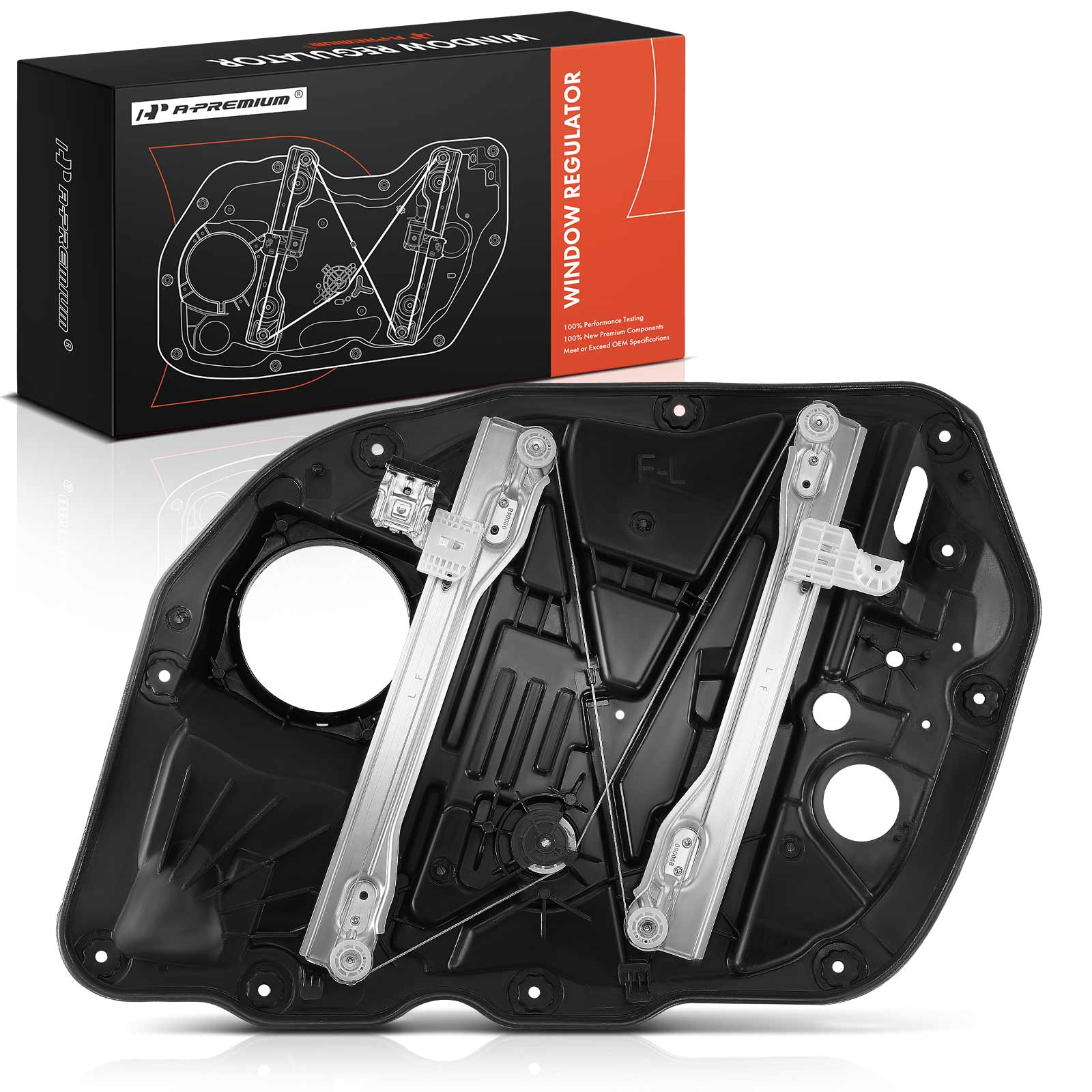 Front Driver Power Window Regulator with Motor Assembly