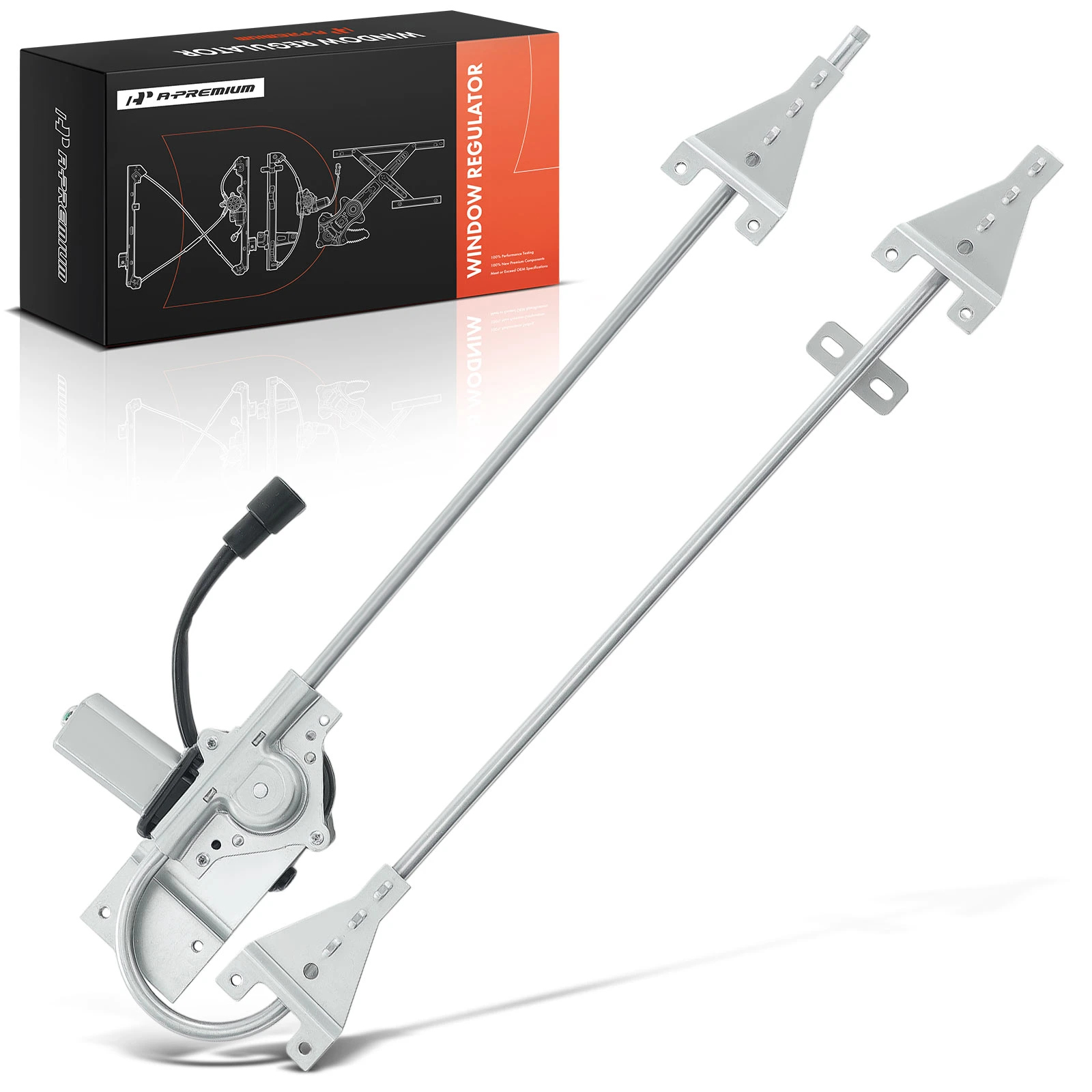 Front Driver Power Window Regulator with Motor