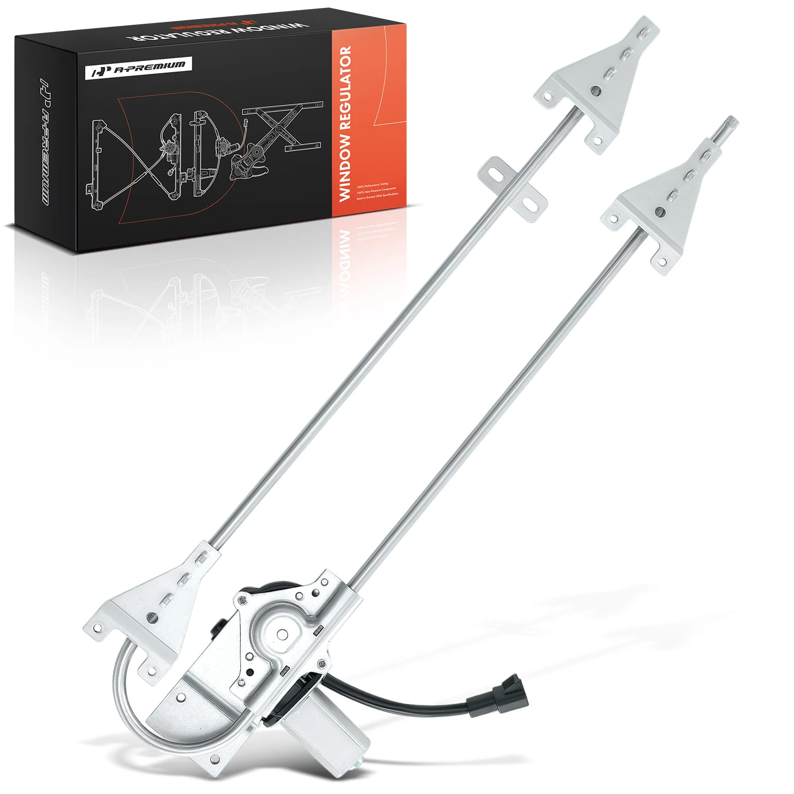 Front Passenger Power Window Regulator with Motor