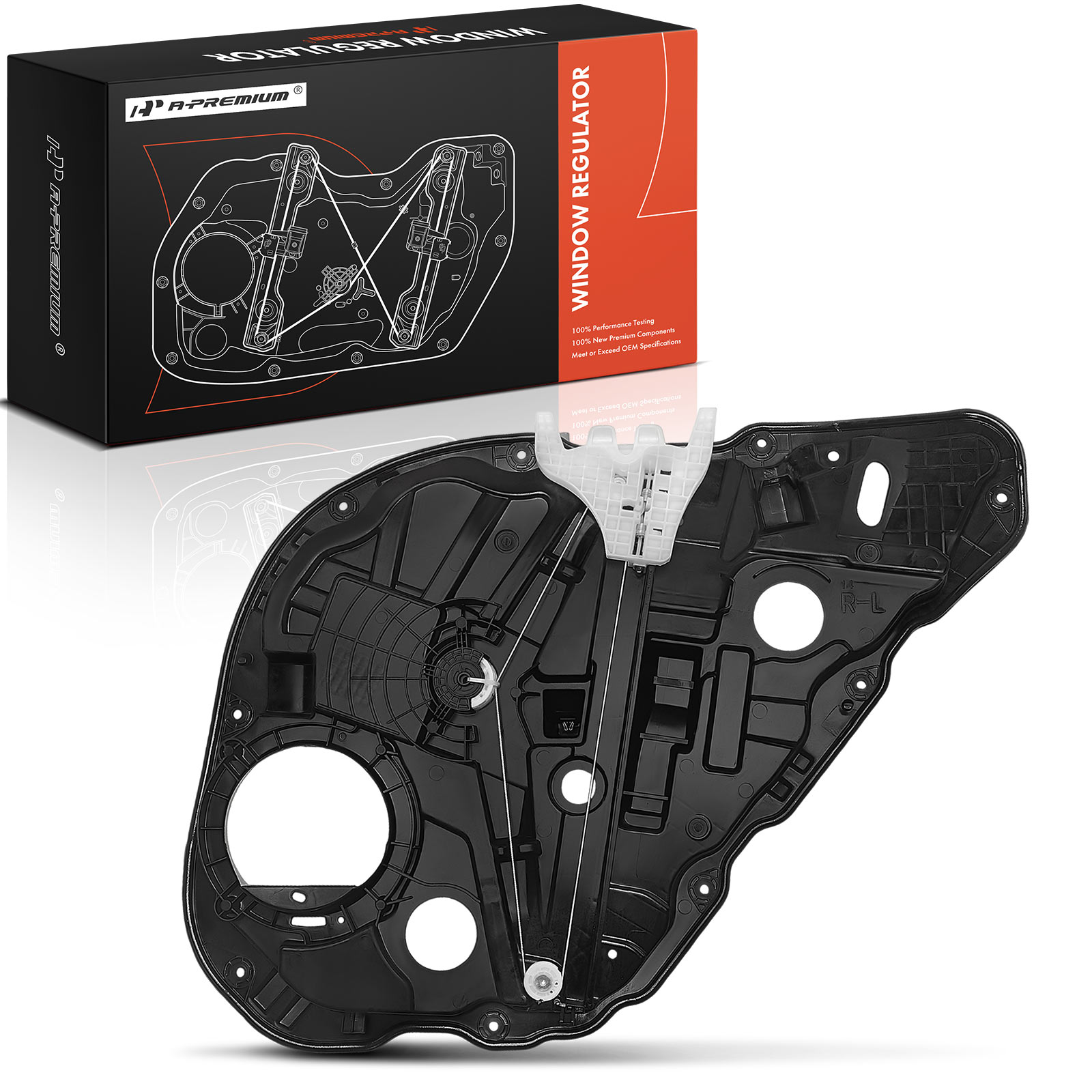 Rear Driver Power Window Regulator with Panel