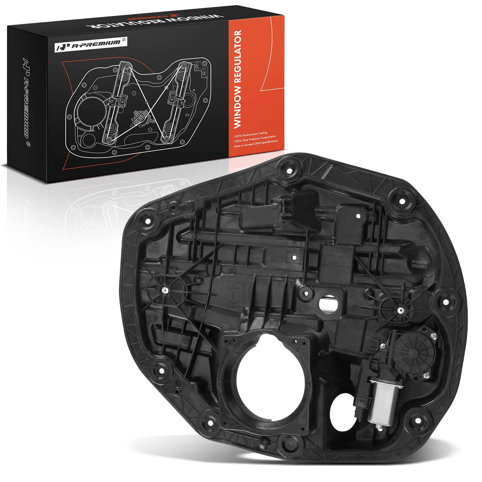 2011-2015 Kia Optima 1-Pc Window Regulator Rear Right Passenger Side with Motor A-Premium APWR3603