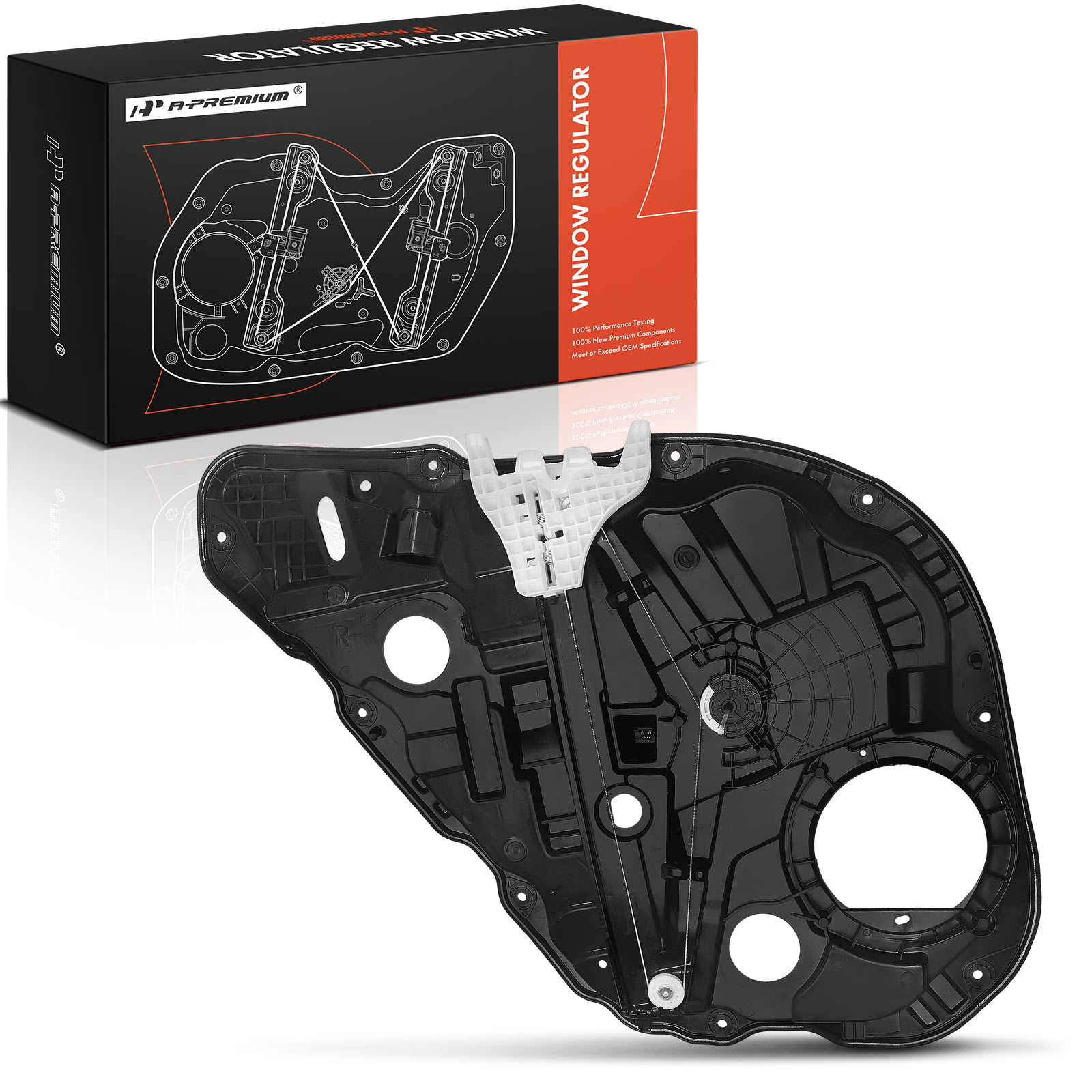 Rear Passenger Power Window Regulator with Panel