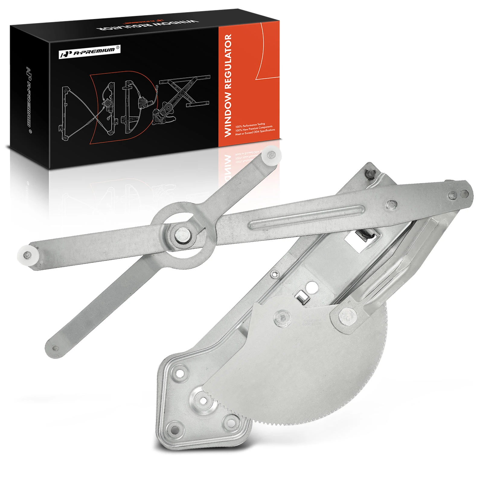 Front Passenger Power Window Regulator without Motor