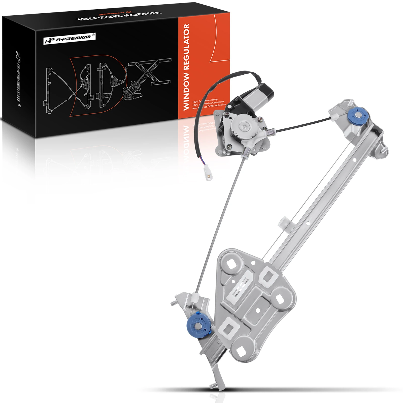 Front Passenger Power Window Motor & Regulator Assembly