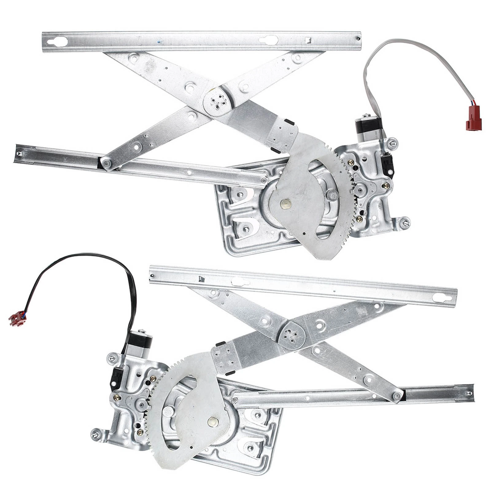 2 Pcs Front Power Window Regulator with Motor