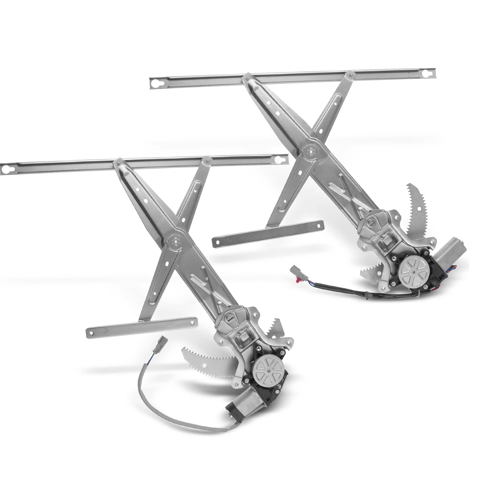 2 Pcs Front Power Window Regulator with Motor for Honda Civic 1992-1995