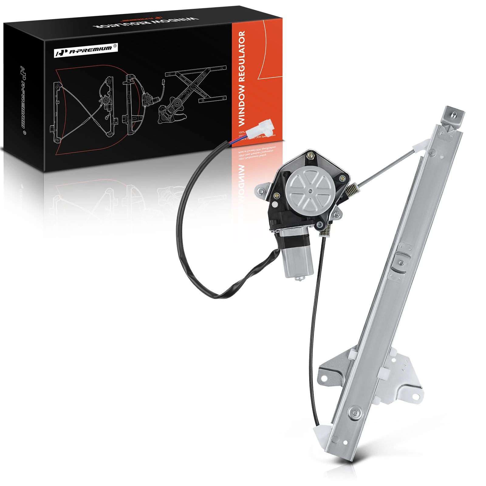 Rear Passenger Power Window Regulator with Motor