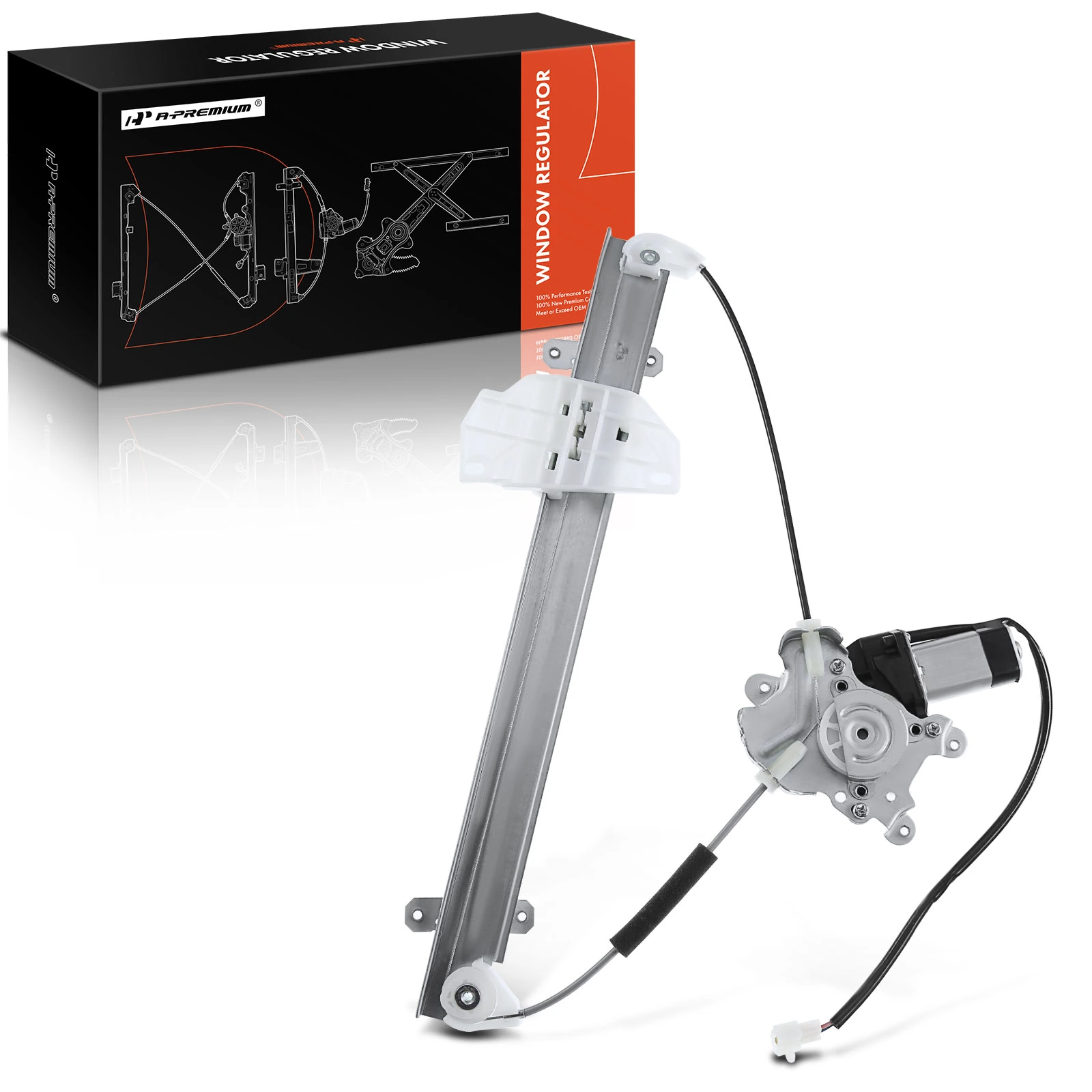 1997-2001 Mitsubishi Mirage 1pc Power Window Regulator and Motor Assembly Front Left Driver Side Electric with Motor A-Premium APWR0667