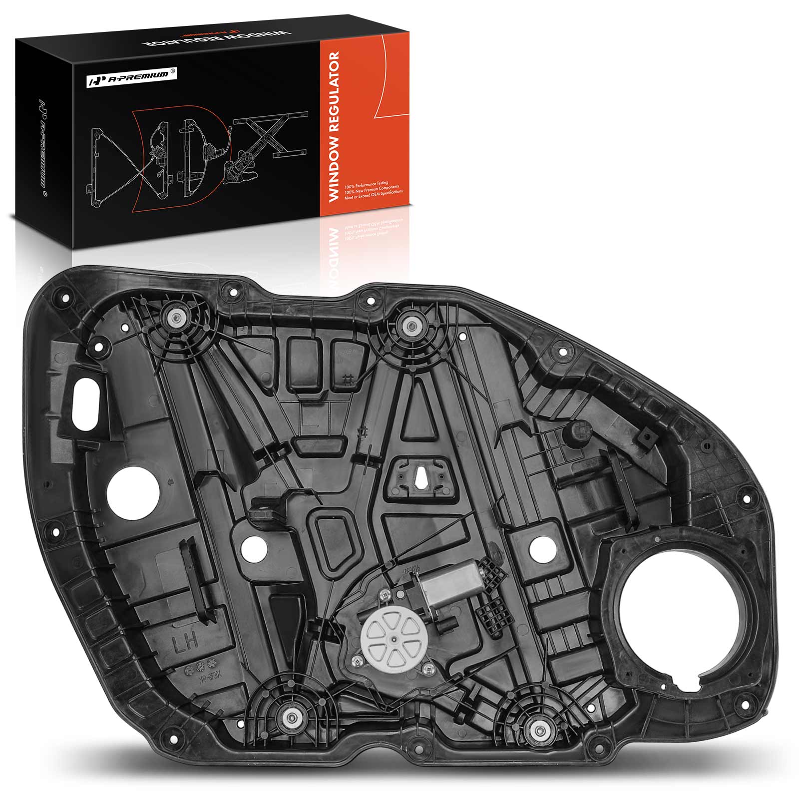 Front Driver Power Window Regulator with Motor Assembly