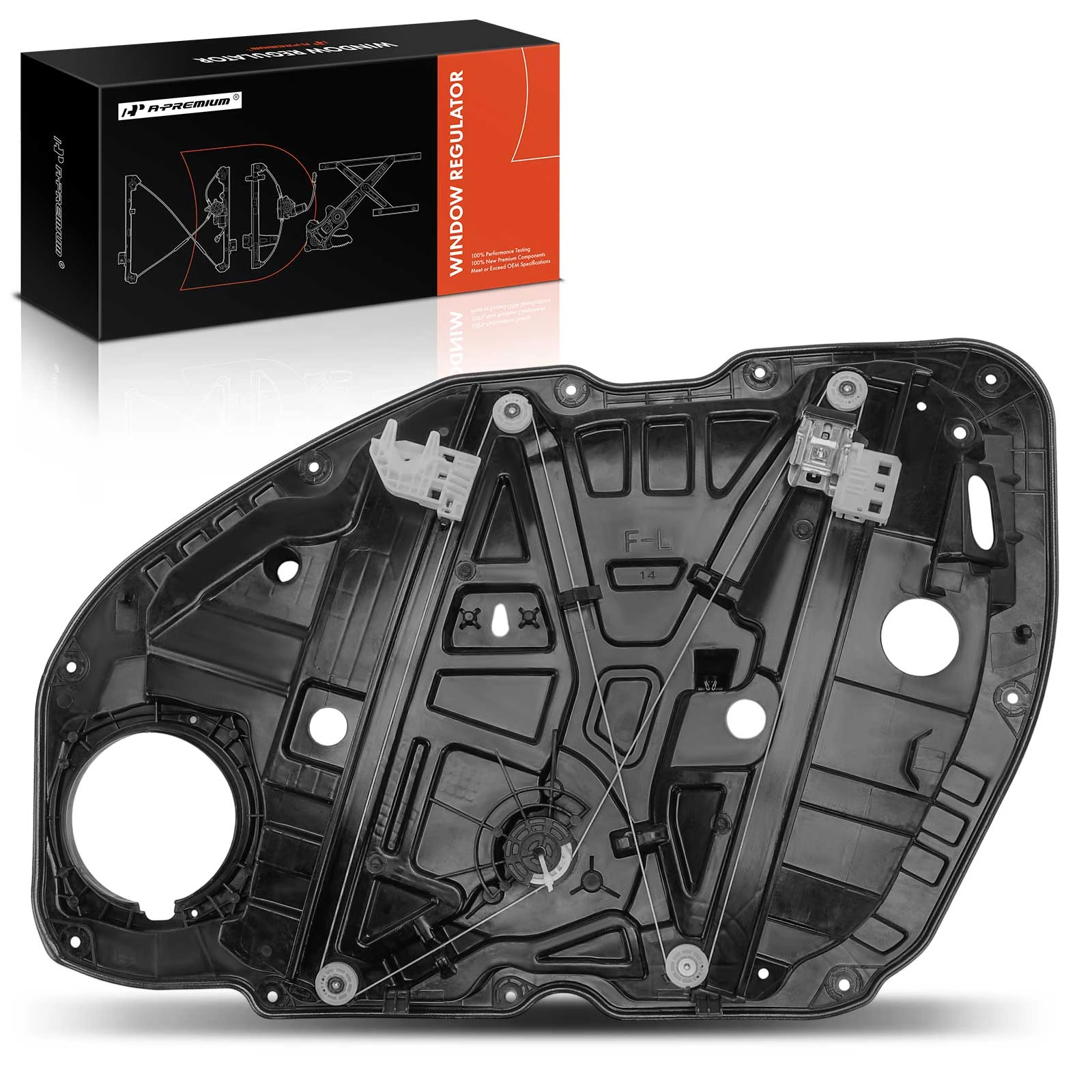 Front Driver Power Window Regulator with Panel